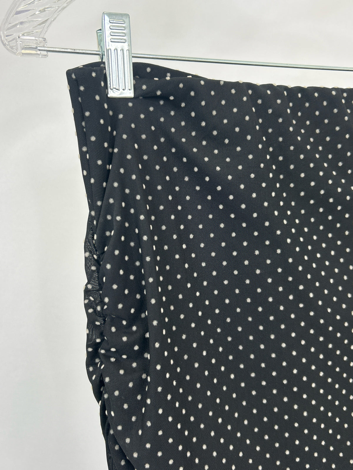 MAEVE Size S Black Polka Dots Women 2-Piece w/skirt