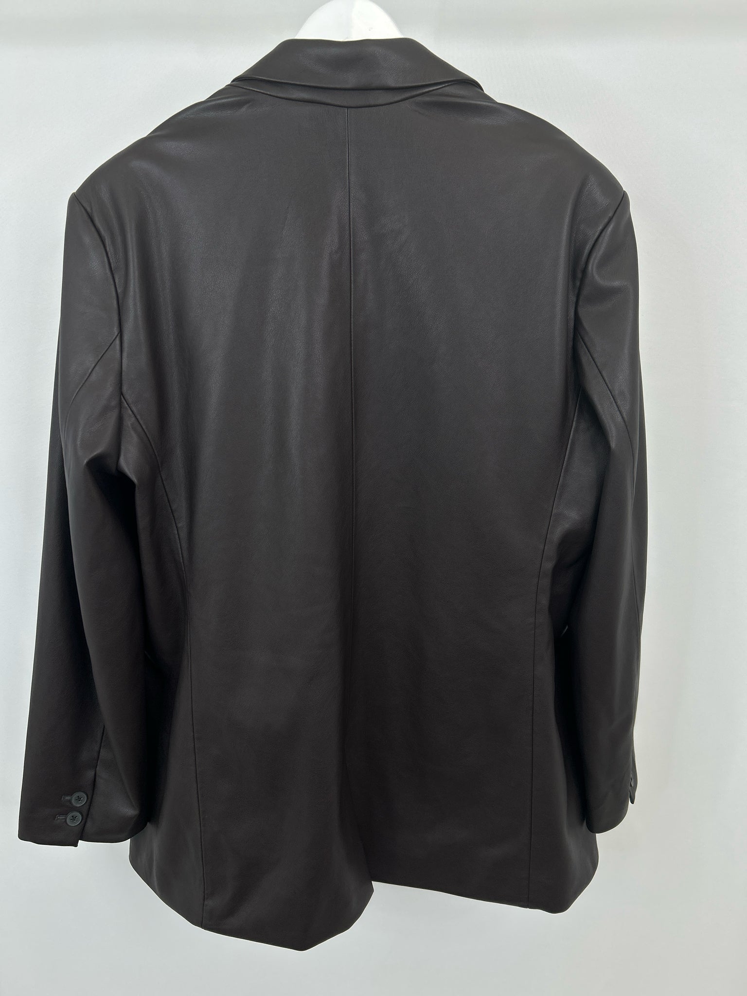 GAP Size XXLT Brown Faux Leather Women Jacket NWT