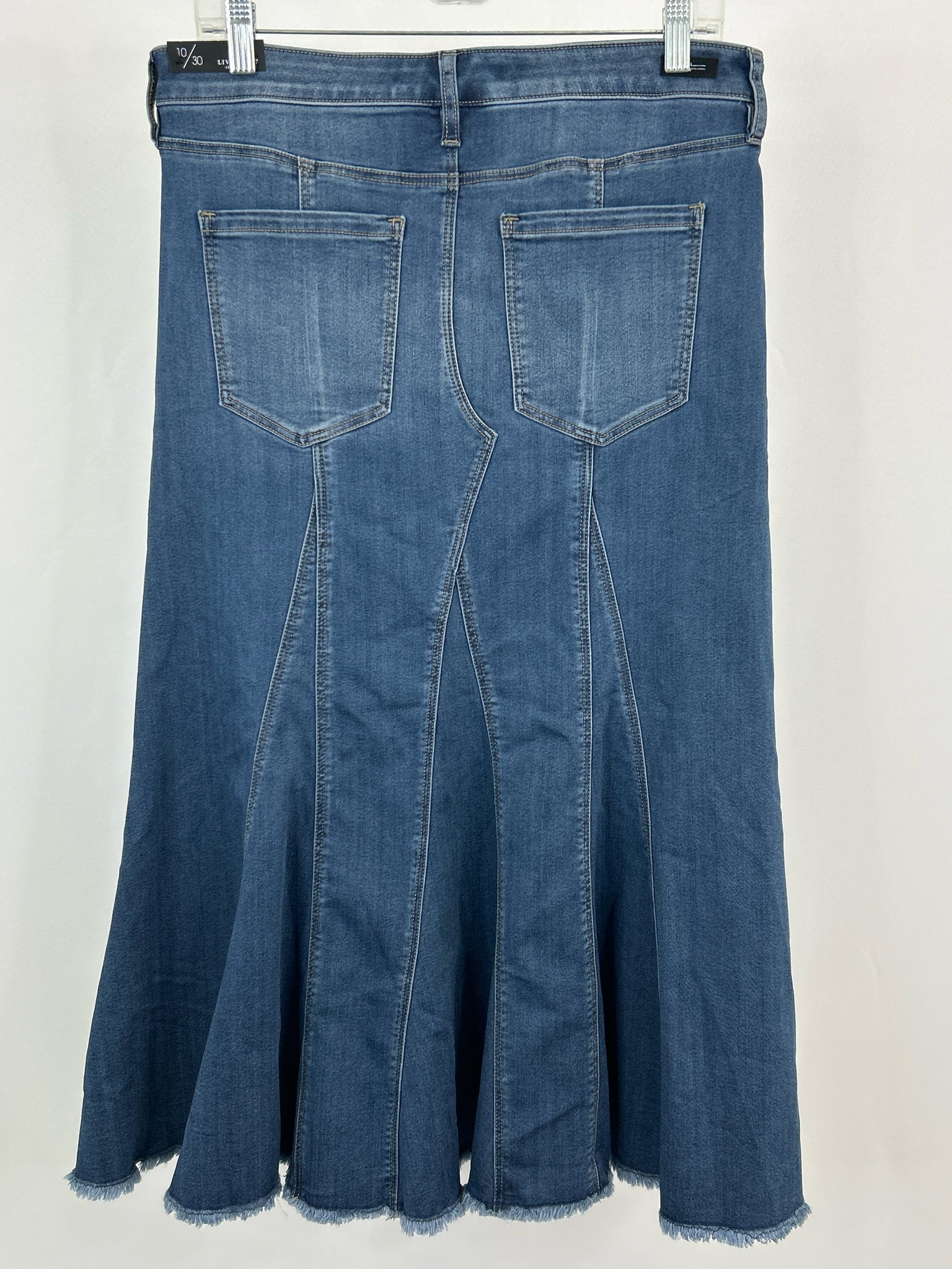 LIVERPOOL Size 10/30 BLUE DENIM Women Skirt