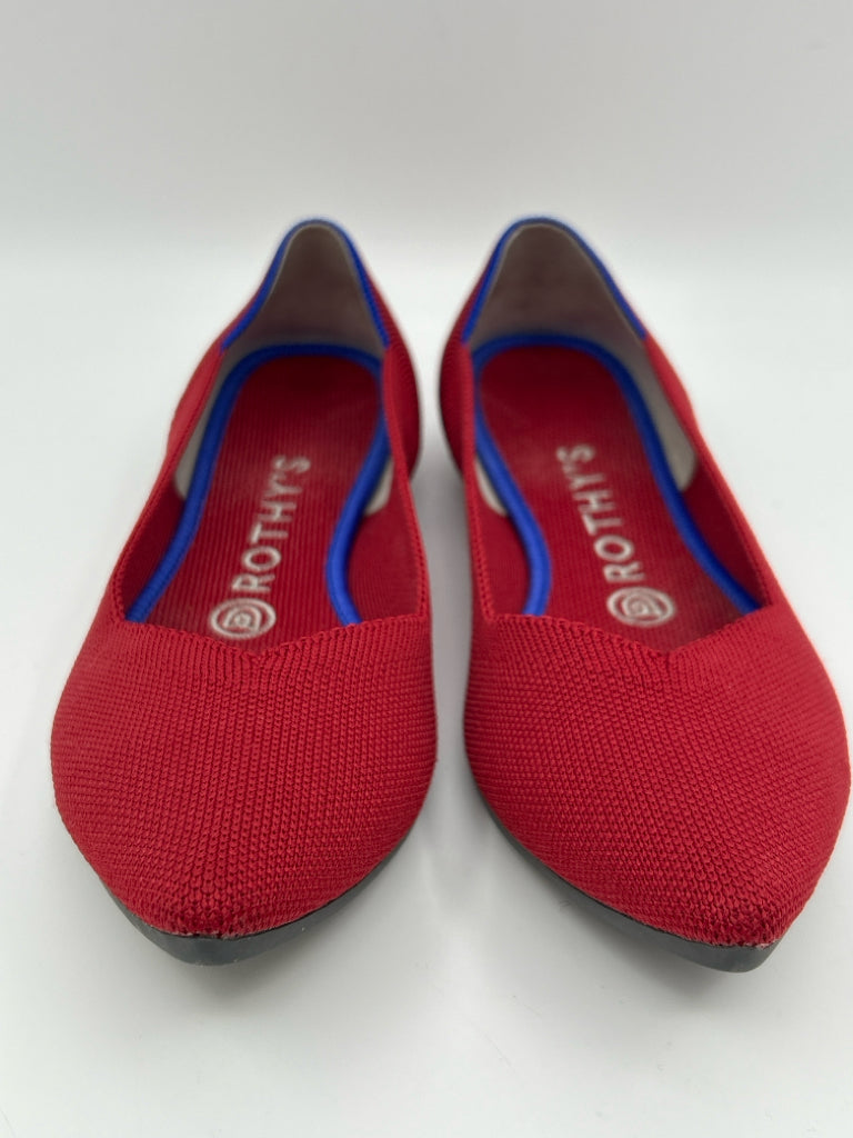 ROTHY'S Women Size 8W Red Flats