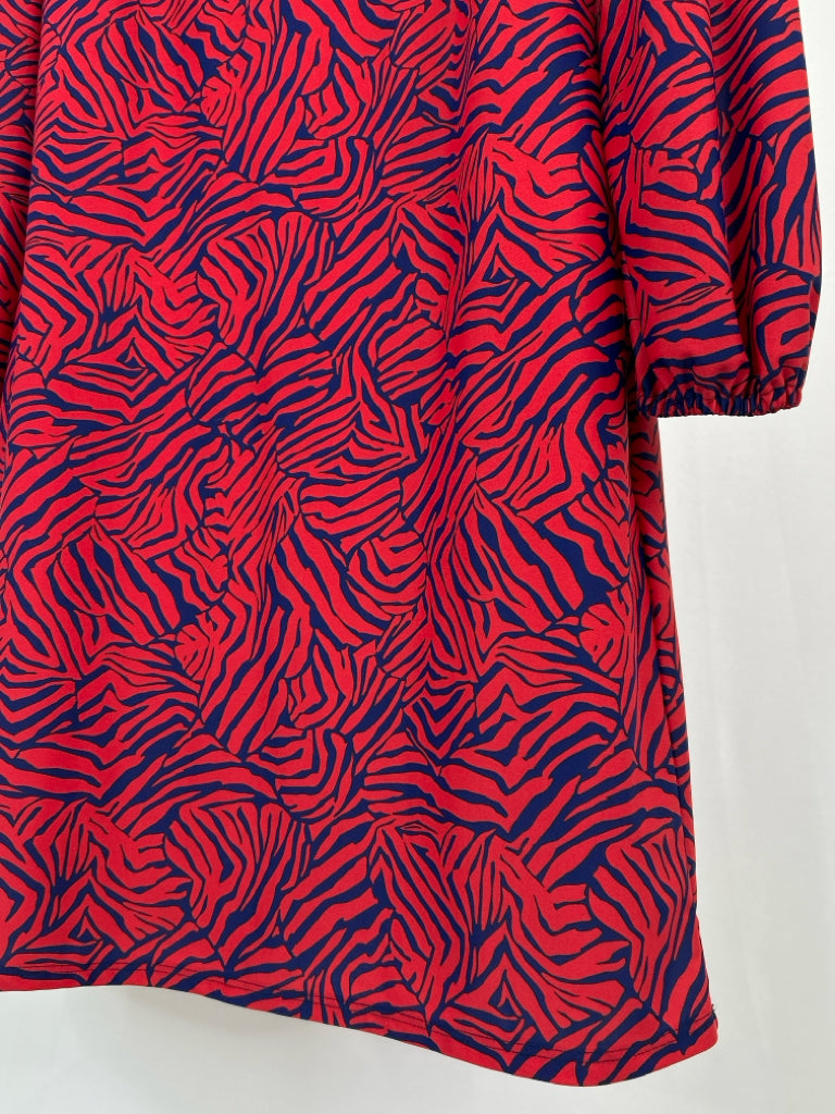 JUDE CONNALLY Size S NAVY AND RED Women's Dress
