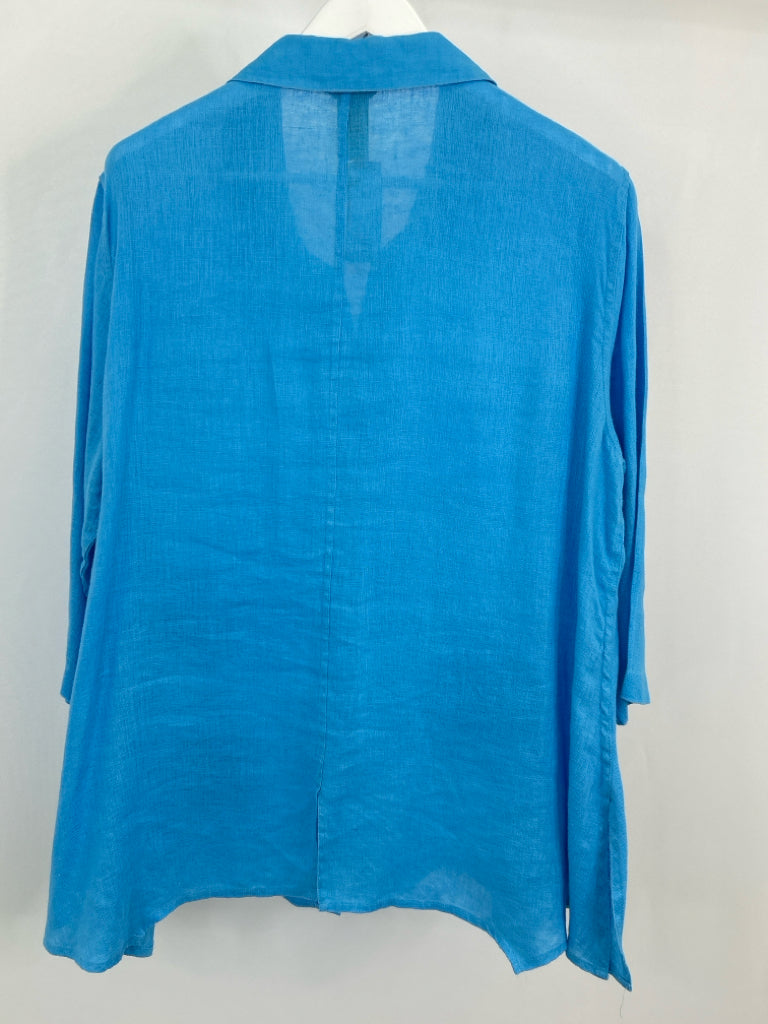 Ali Miles Size XL Blue Women's Shirt