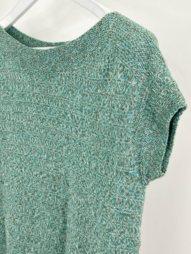 TALBOTS Size XS AQUA PRINT Women's Sweater