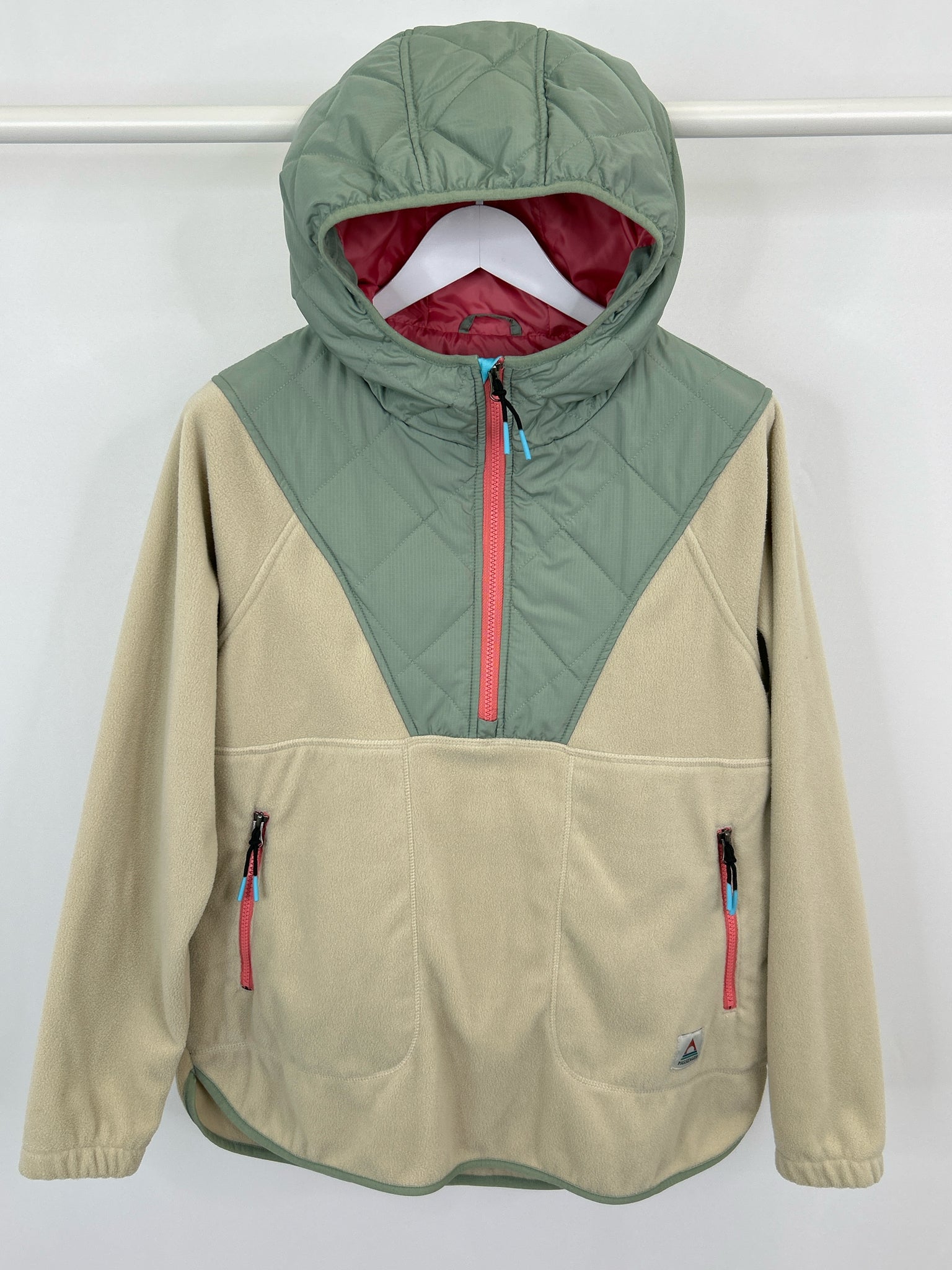 PASSENGER Size L Cream Print Women Jacket