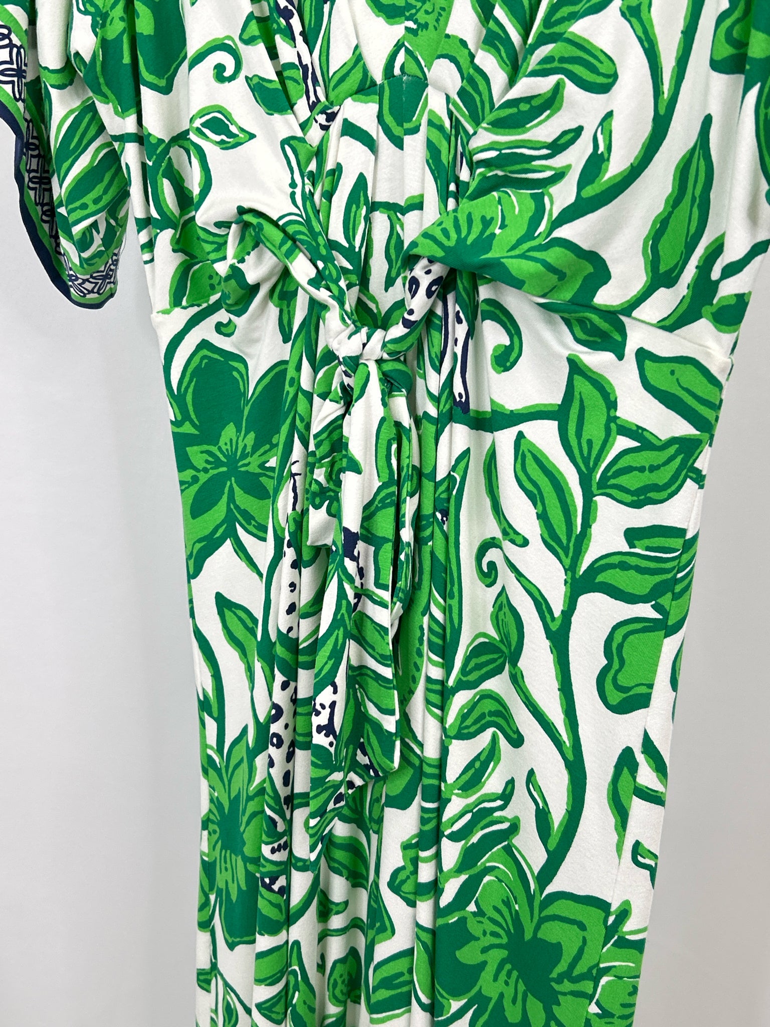 LILLY PULITZER Size 16 GREEN & WHITE Women Dress
