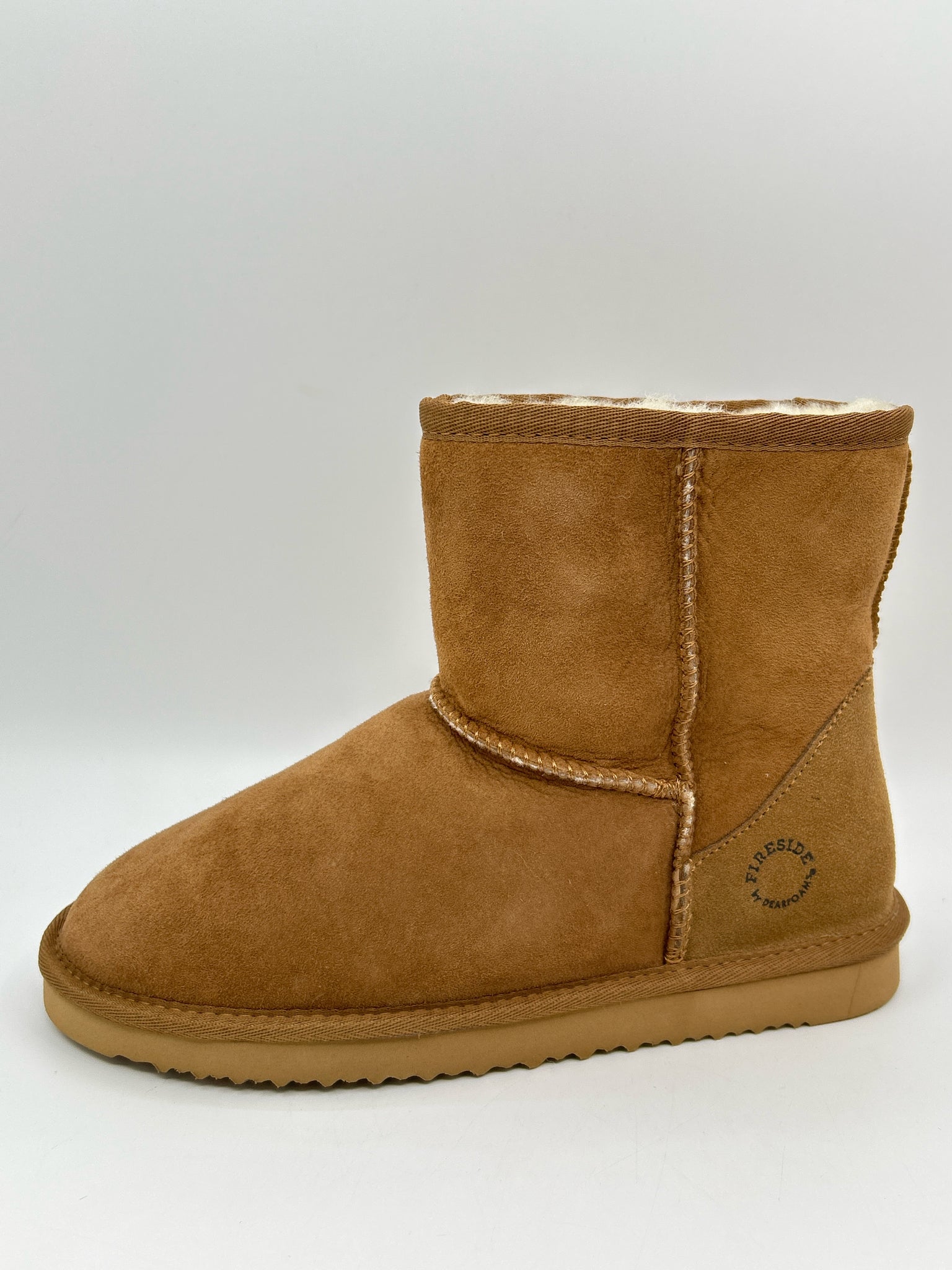 FIRESIDE By DEARFOAMS Size 10 Chestnut Women Booties NIB