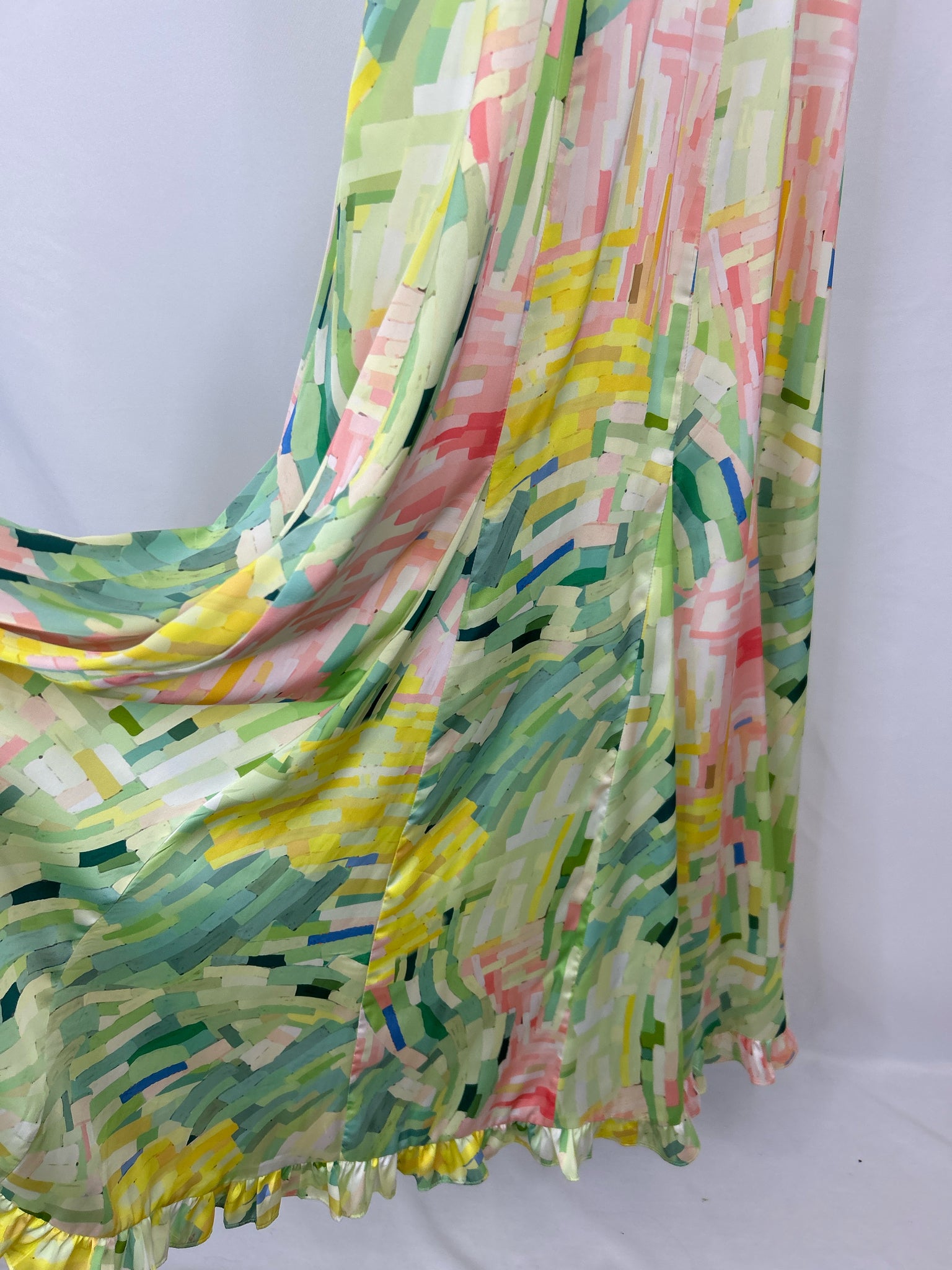 HUTCH Size S Green Print Women Dress