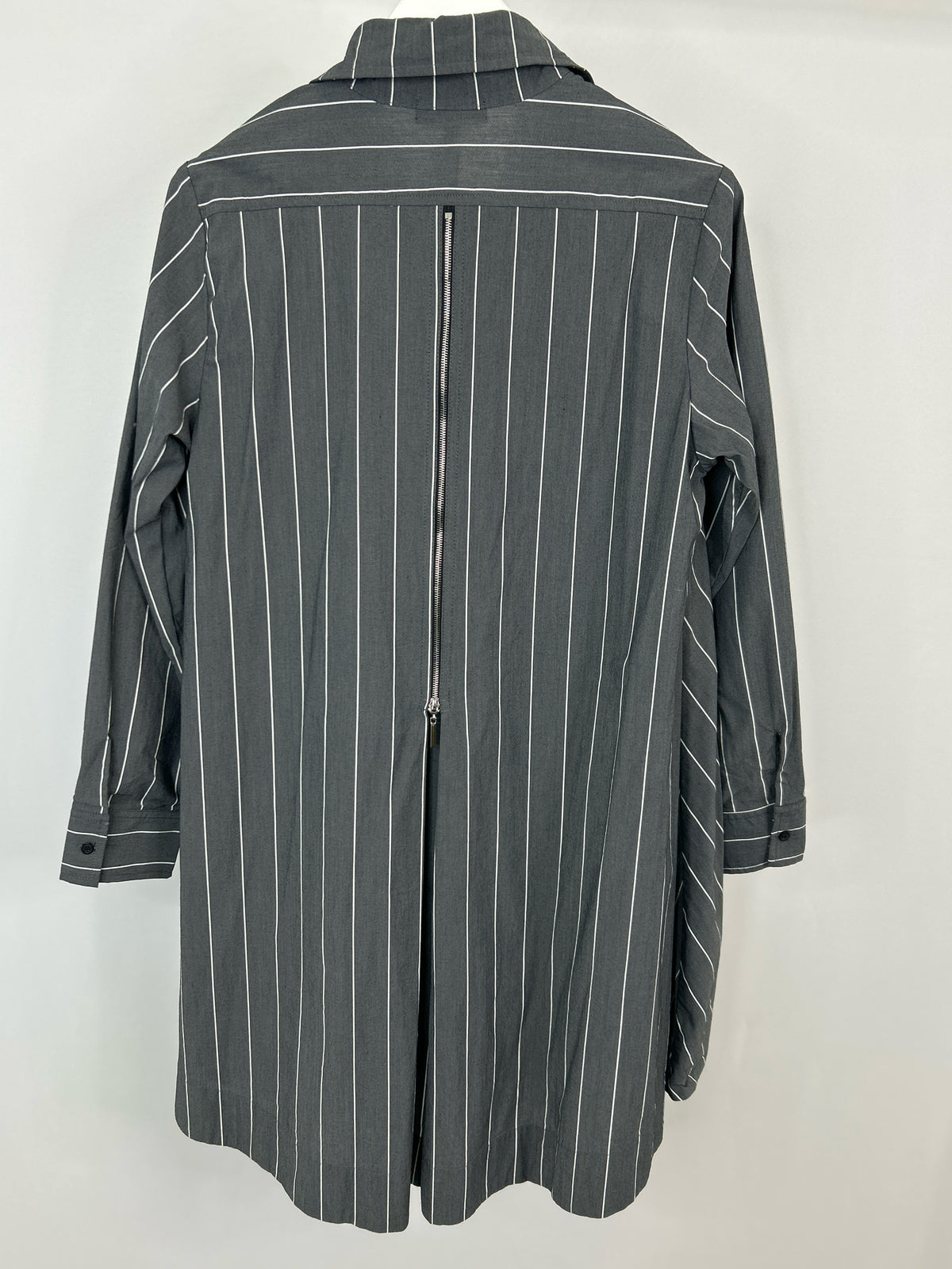 COMFY USA Size L GRAY STRIPED Women Dress