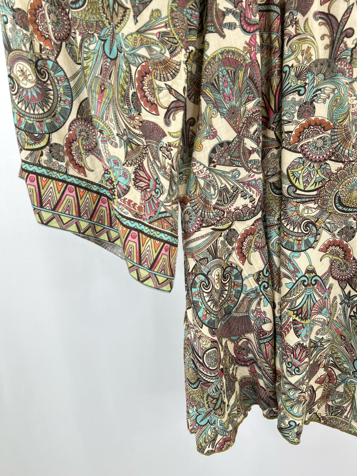 NEKANE NKN Size S Cream Print Women Dress NWT