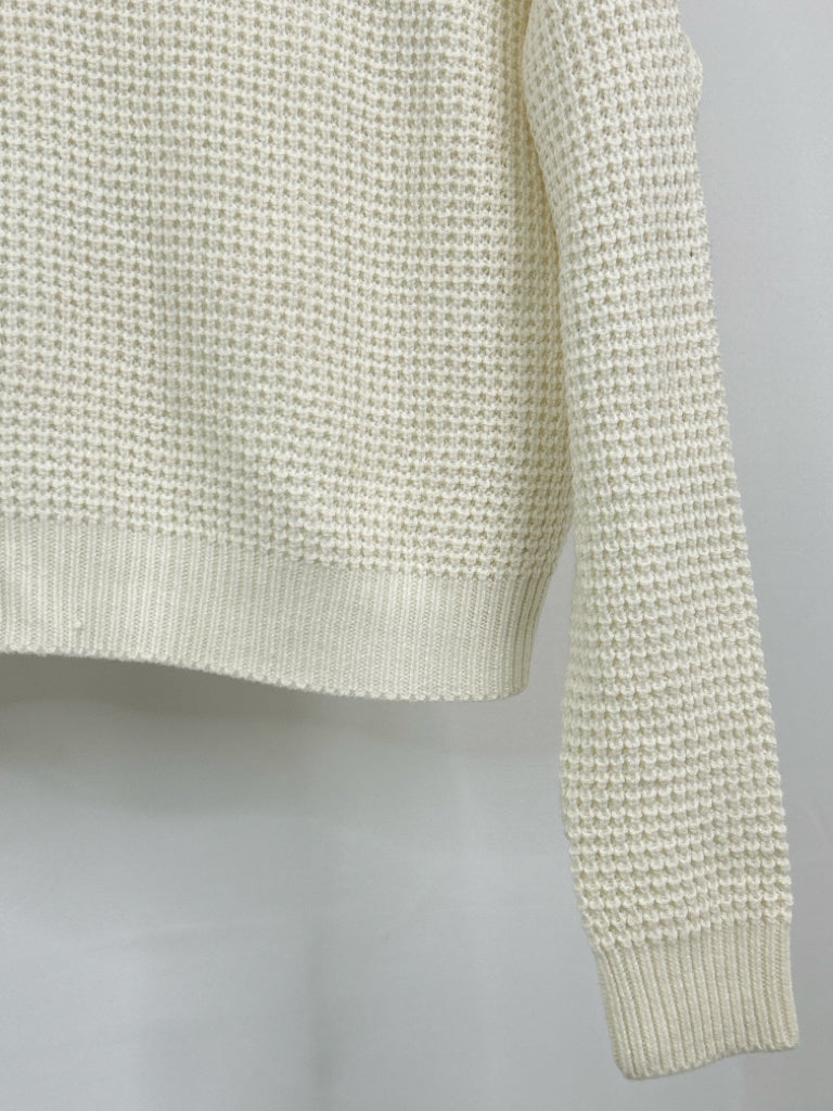 FRANK AND OAK Women Size L Ivory Sweater NWT