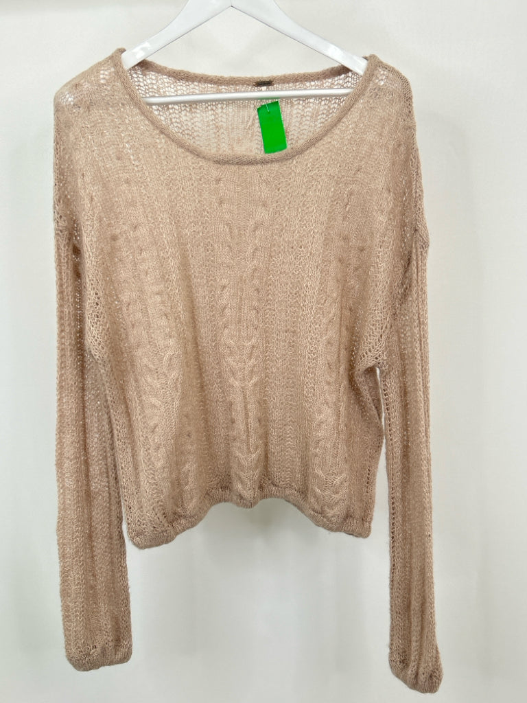 FREE PEOPLE Size S Tan Sweater