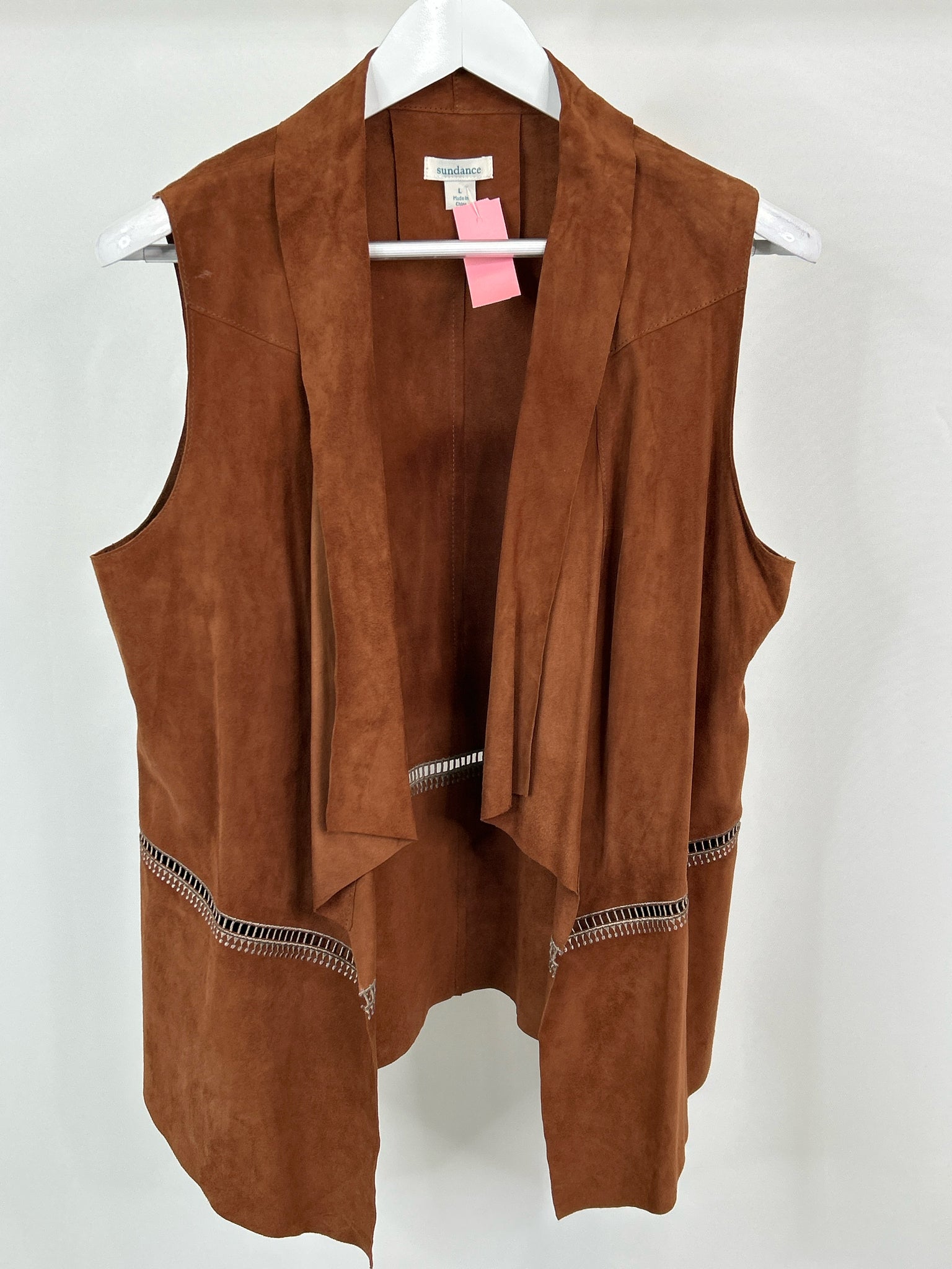 SUNDANCE Size L Brown Women Vest