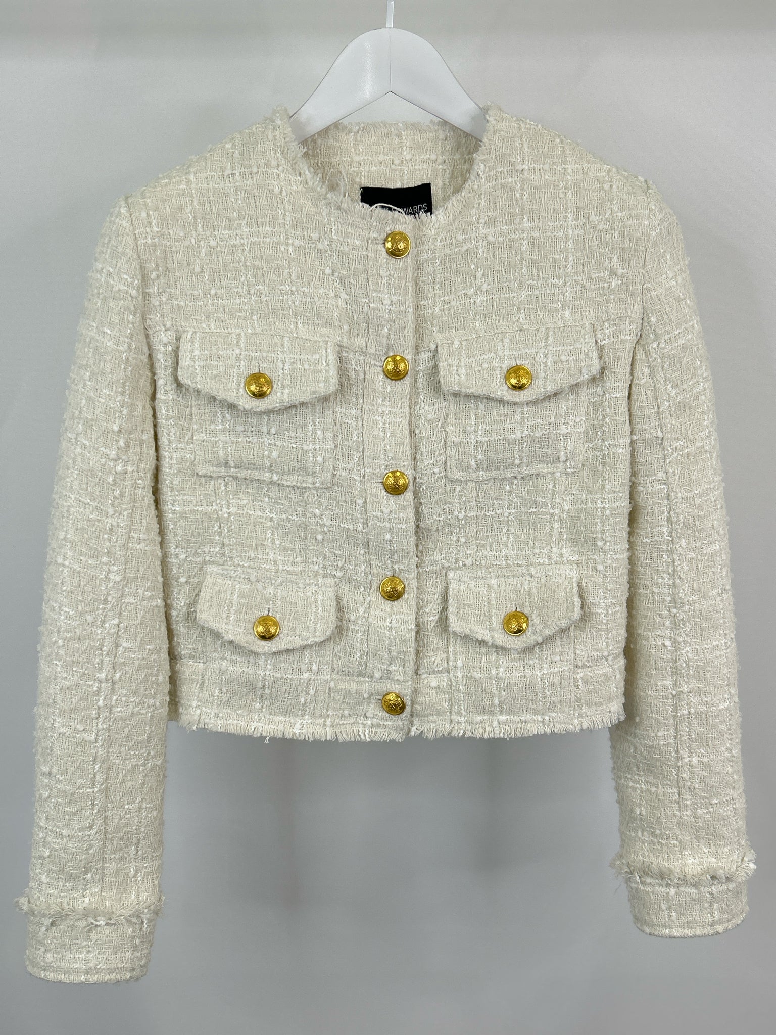 MARK EDWARDS STUDIO Size M Ivory Women Blazer
