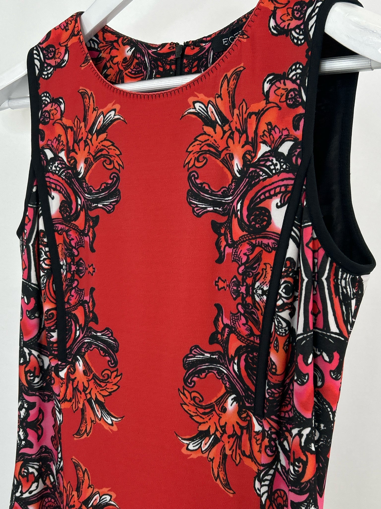 ETCETERA Size 4 Red Print Women Dress