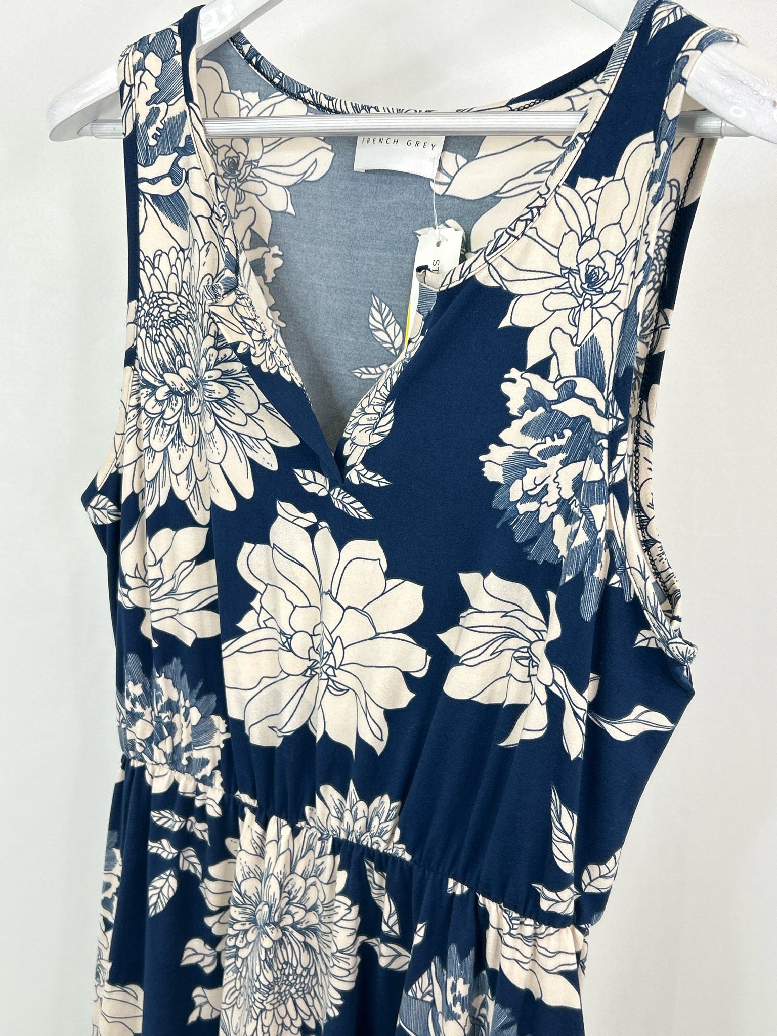 FRENCH GREY Size L Navy Women Dress