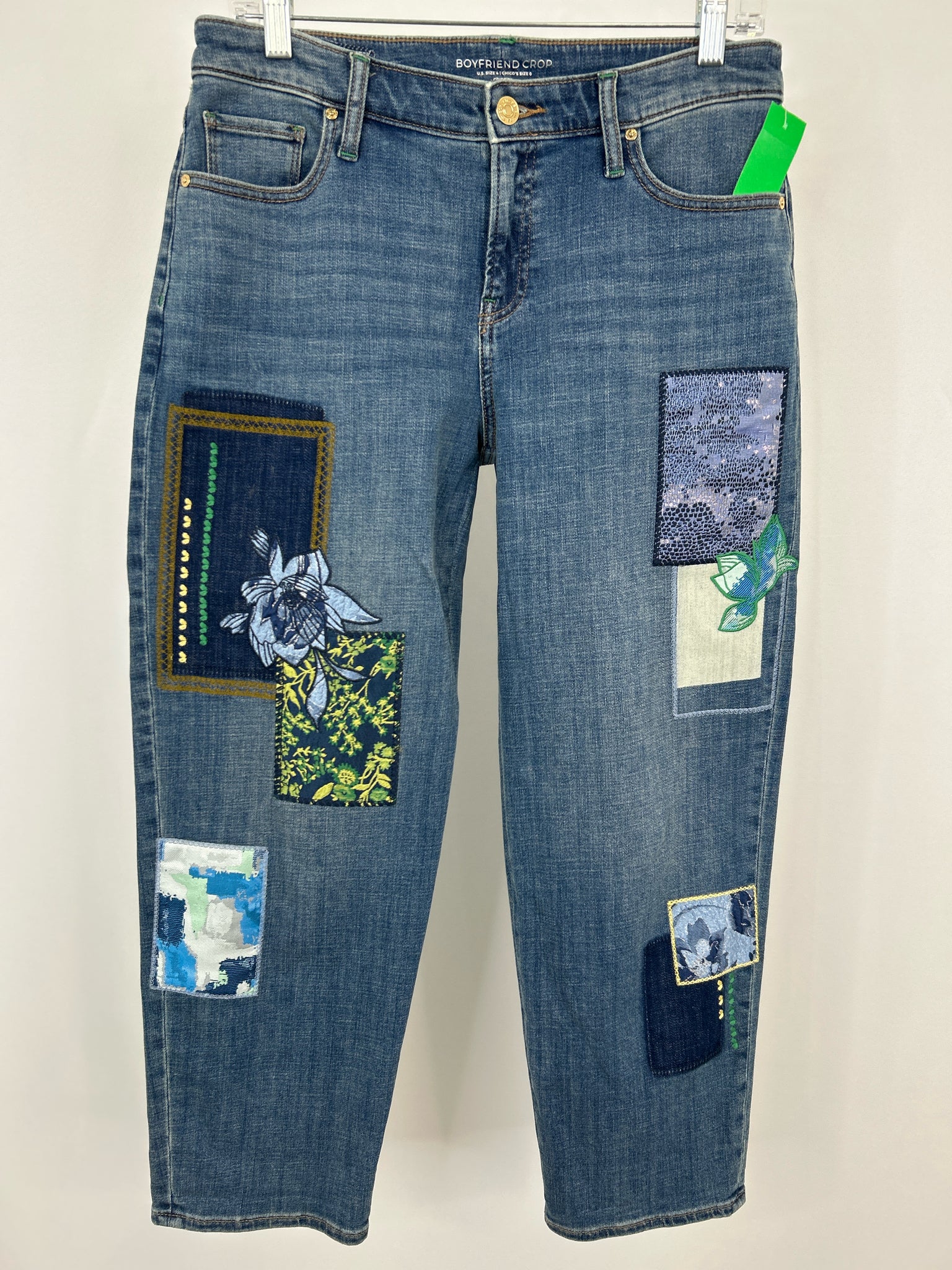 CHICO'S Size 4 BLUE DENIM Women jeans