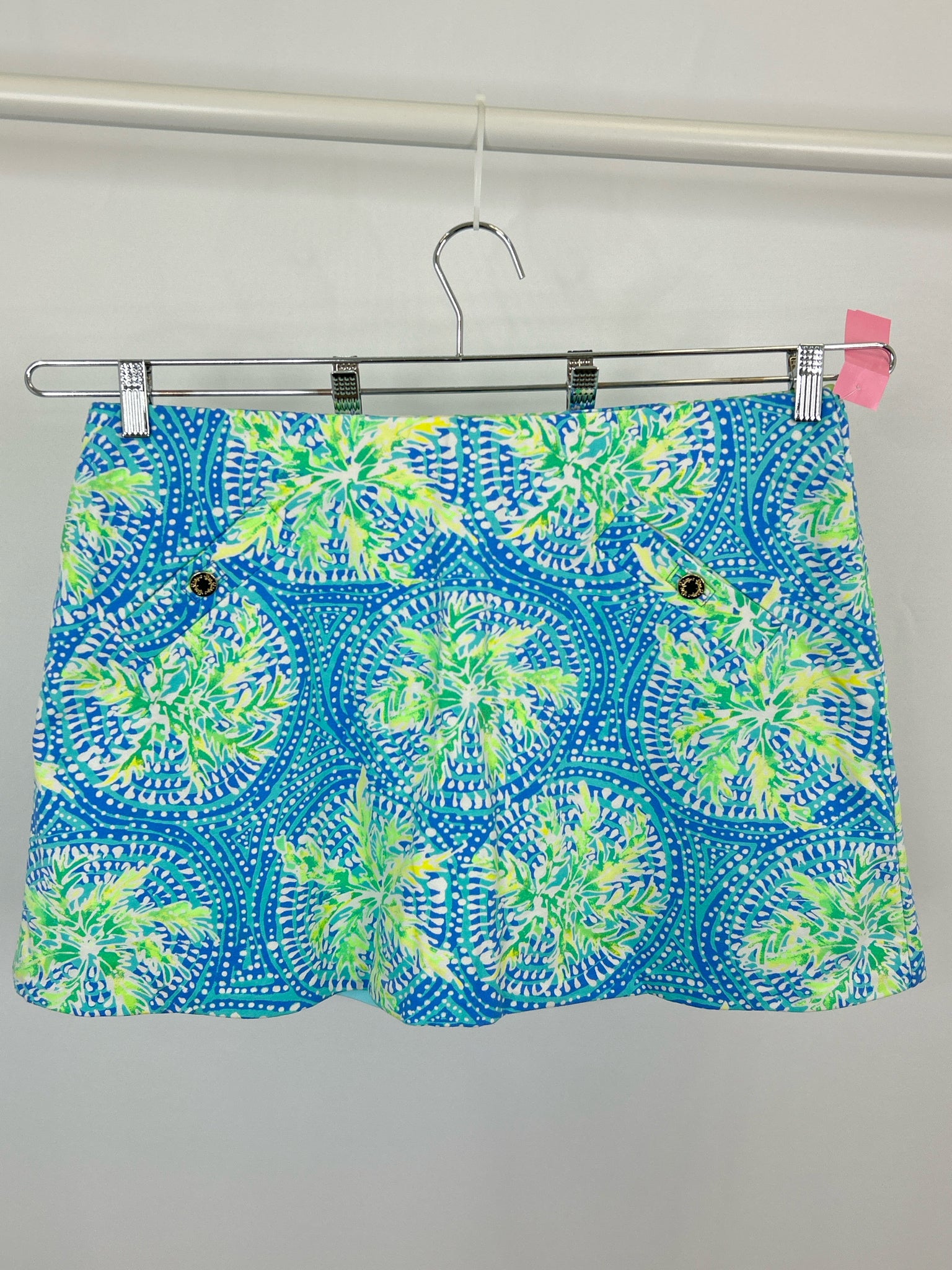 LILLY PULITZER Size XL Blue Print Women Skort