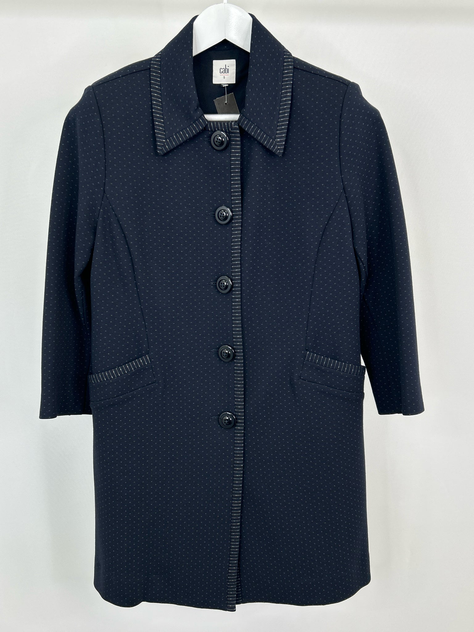 CABI Size S blue and white Women Jacket