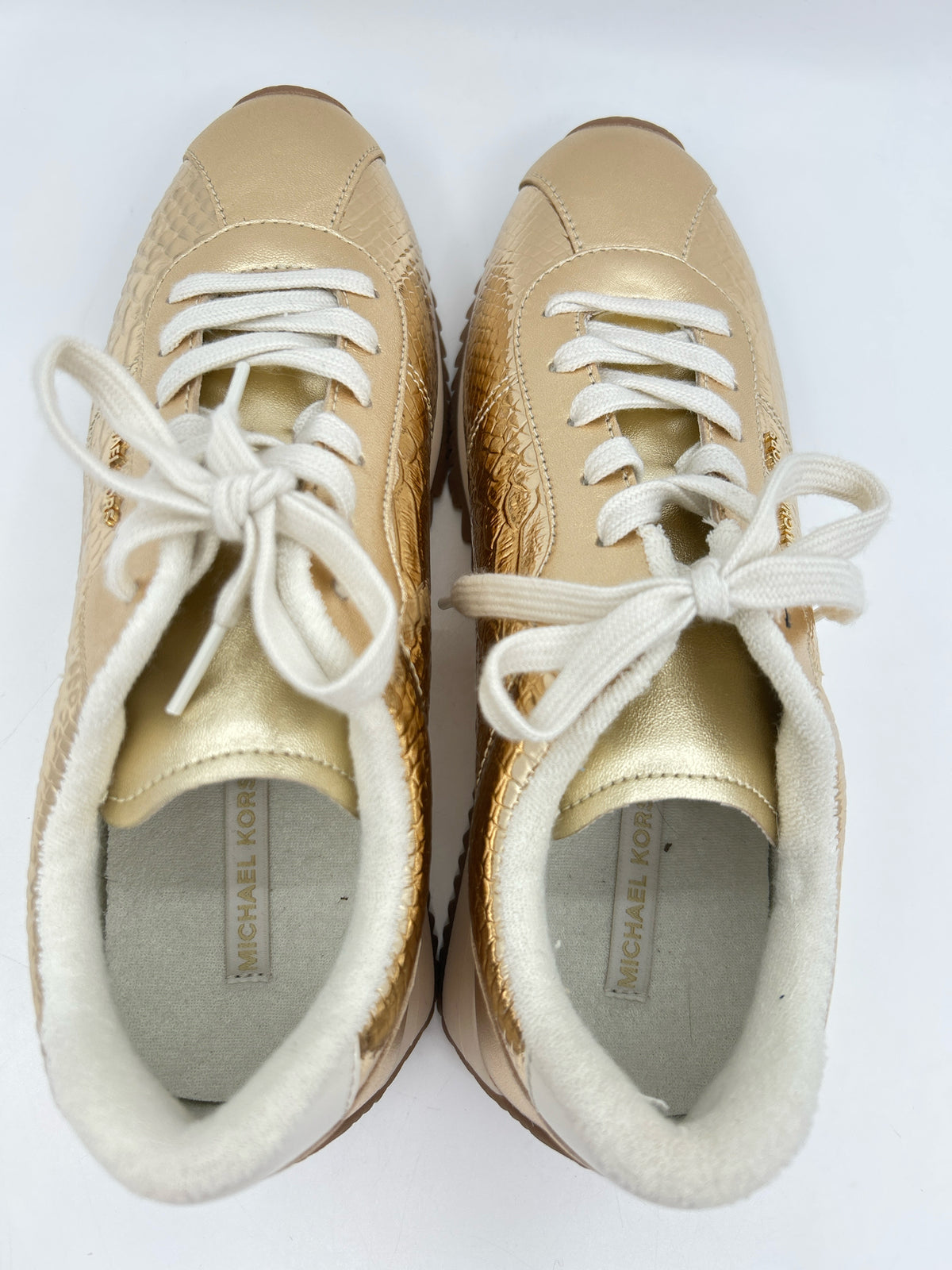 MICHAEL KORS Size 9M Gold Women Sneakers