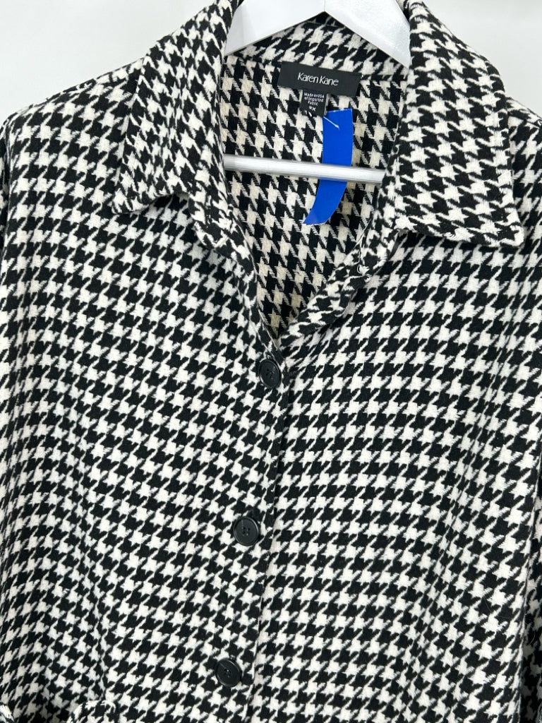 KAREN KANE Women Size 2X Black & White Jacket