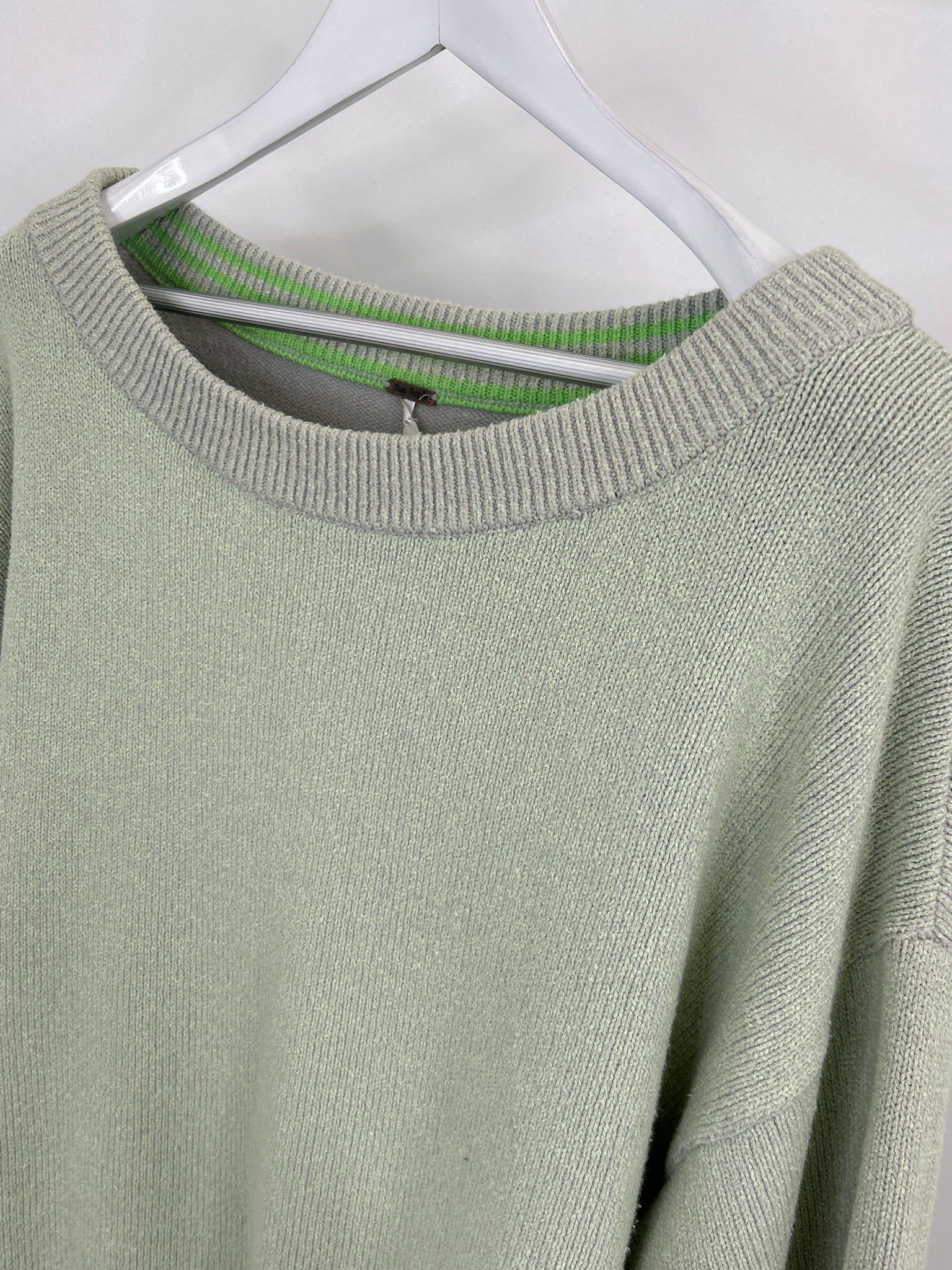 FREE PEOPLE Size L Pale Green Women Tunic