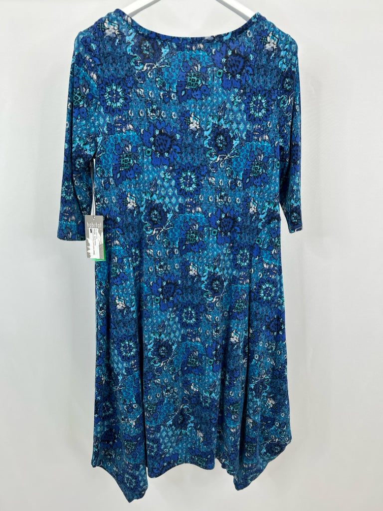 HABITAT Women Size S Blue floral Dress