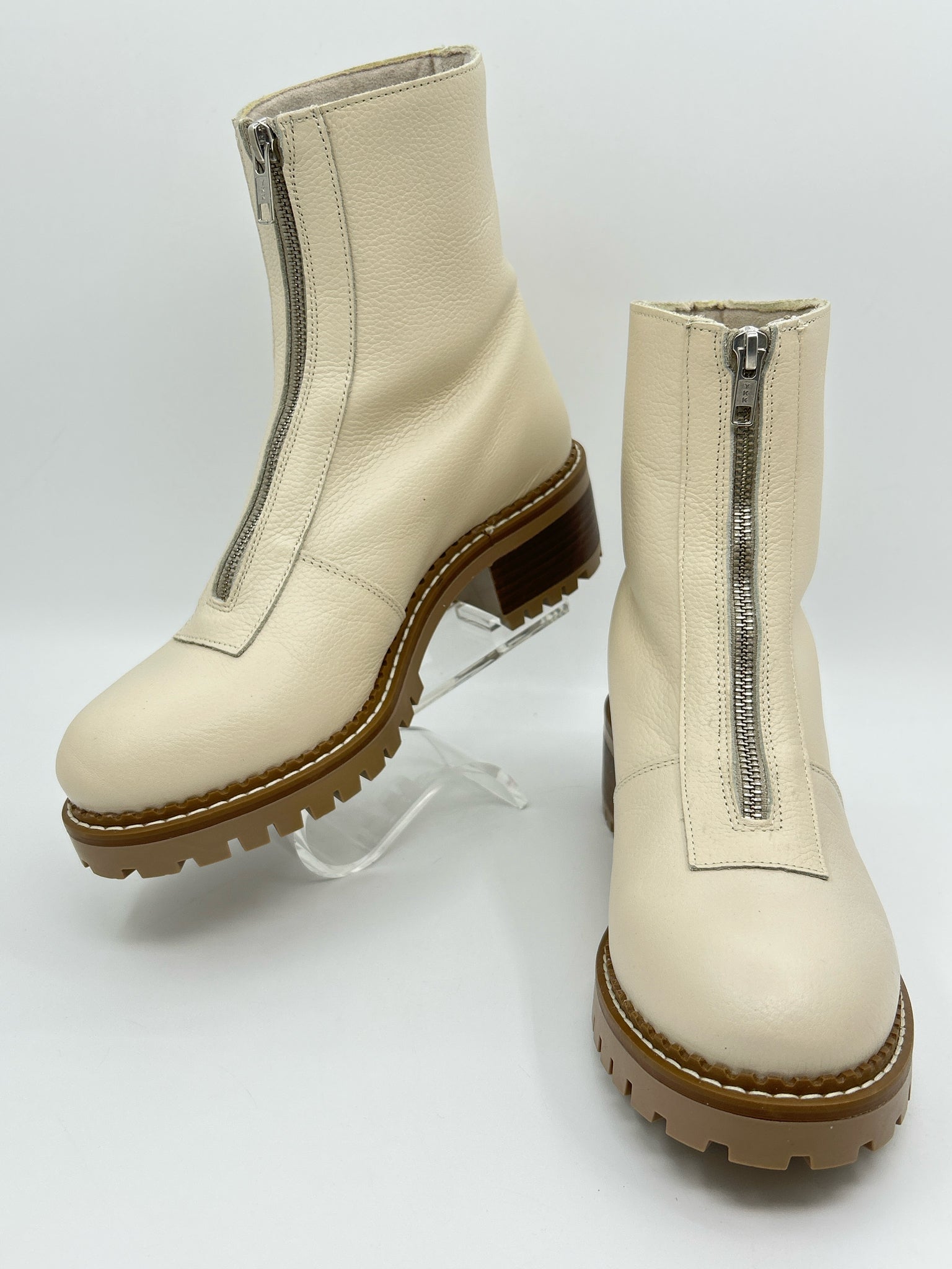 BERTUCHI Size 9 Cream Women Boots