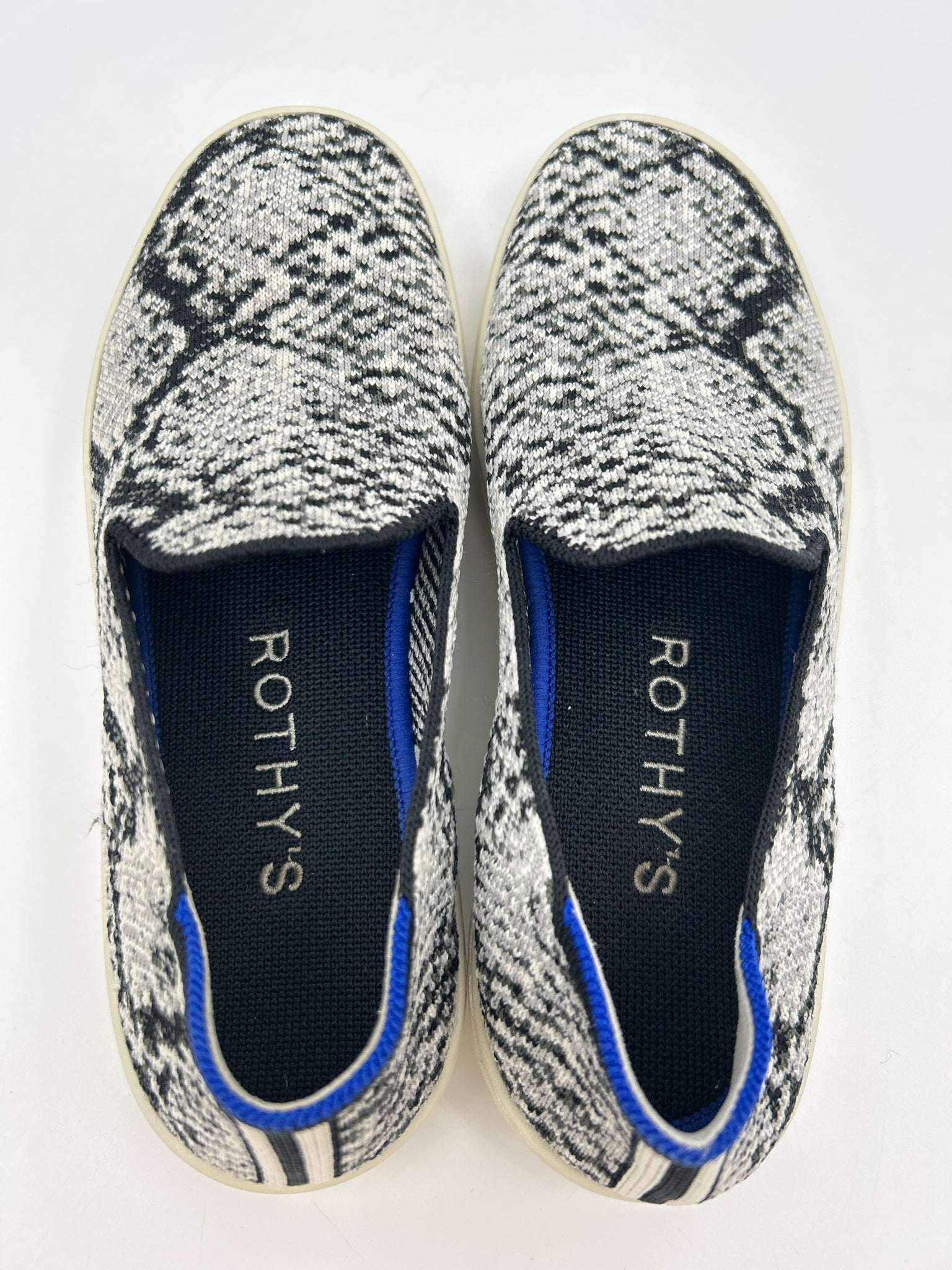 ROTHY'S Size 6.5W Black and White Women Sneakers