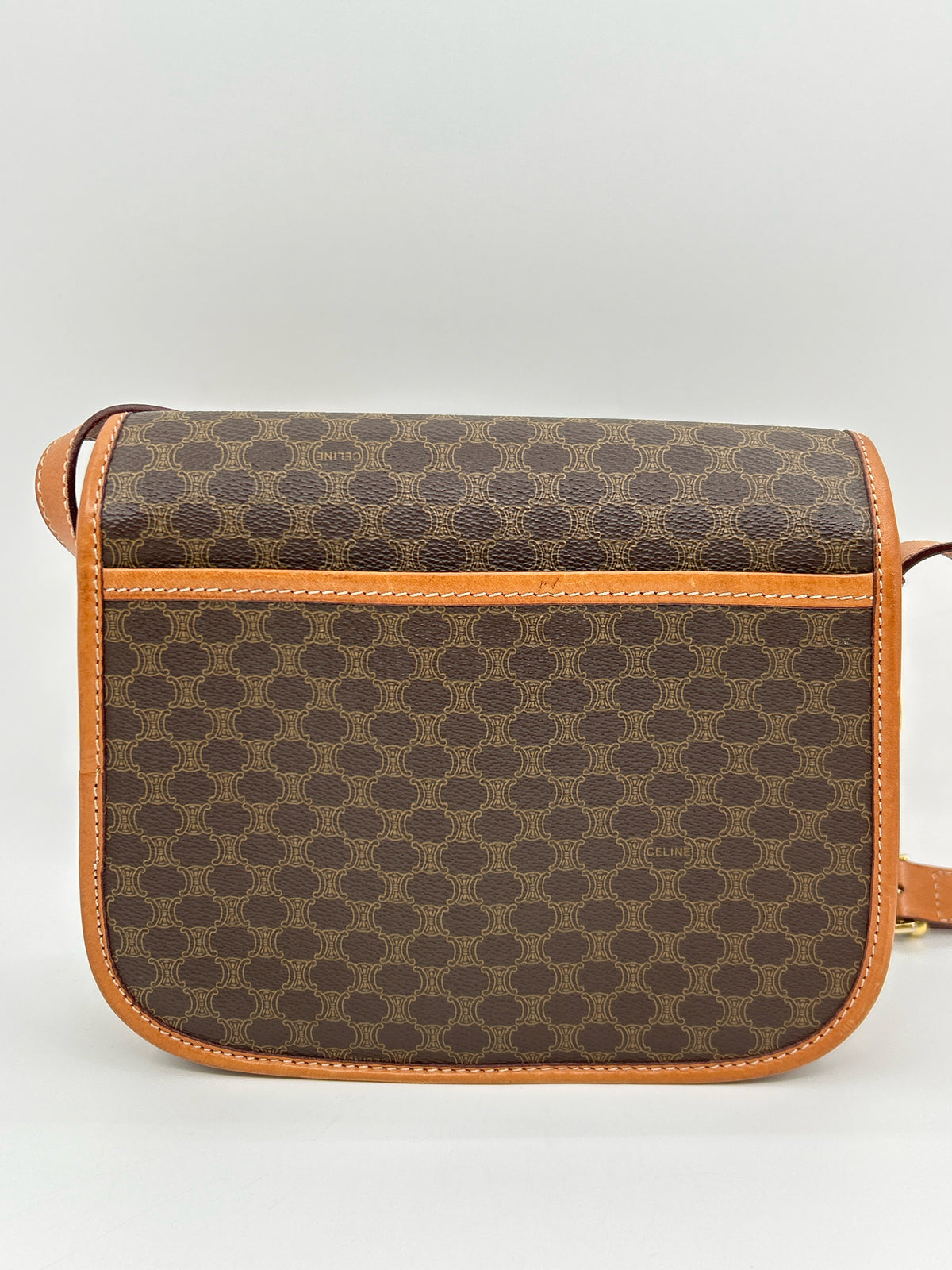 CELINE Brown Print Women Purse