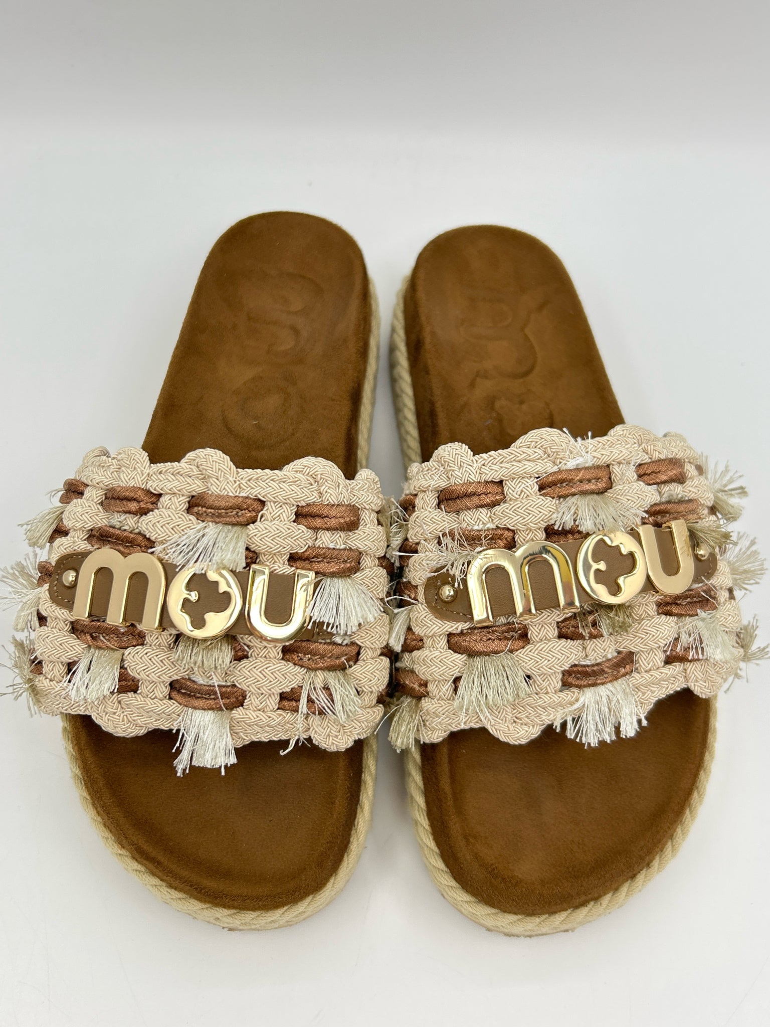 Mou Monoband Size 9 Beige Women Sandal