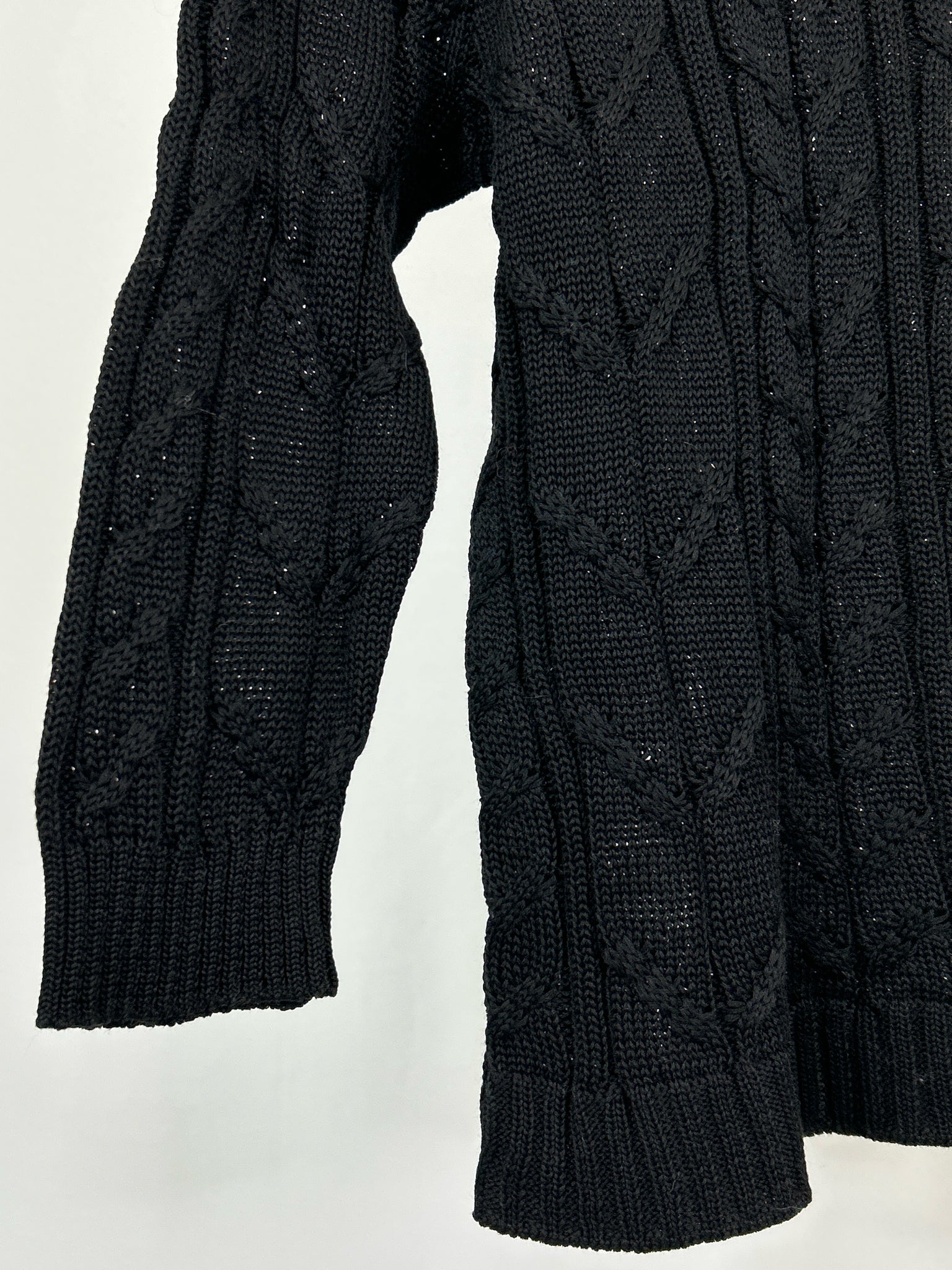 PERUVIAN CONNECTION Size XL Black Women Sweater NWT