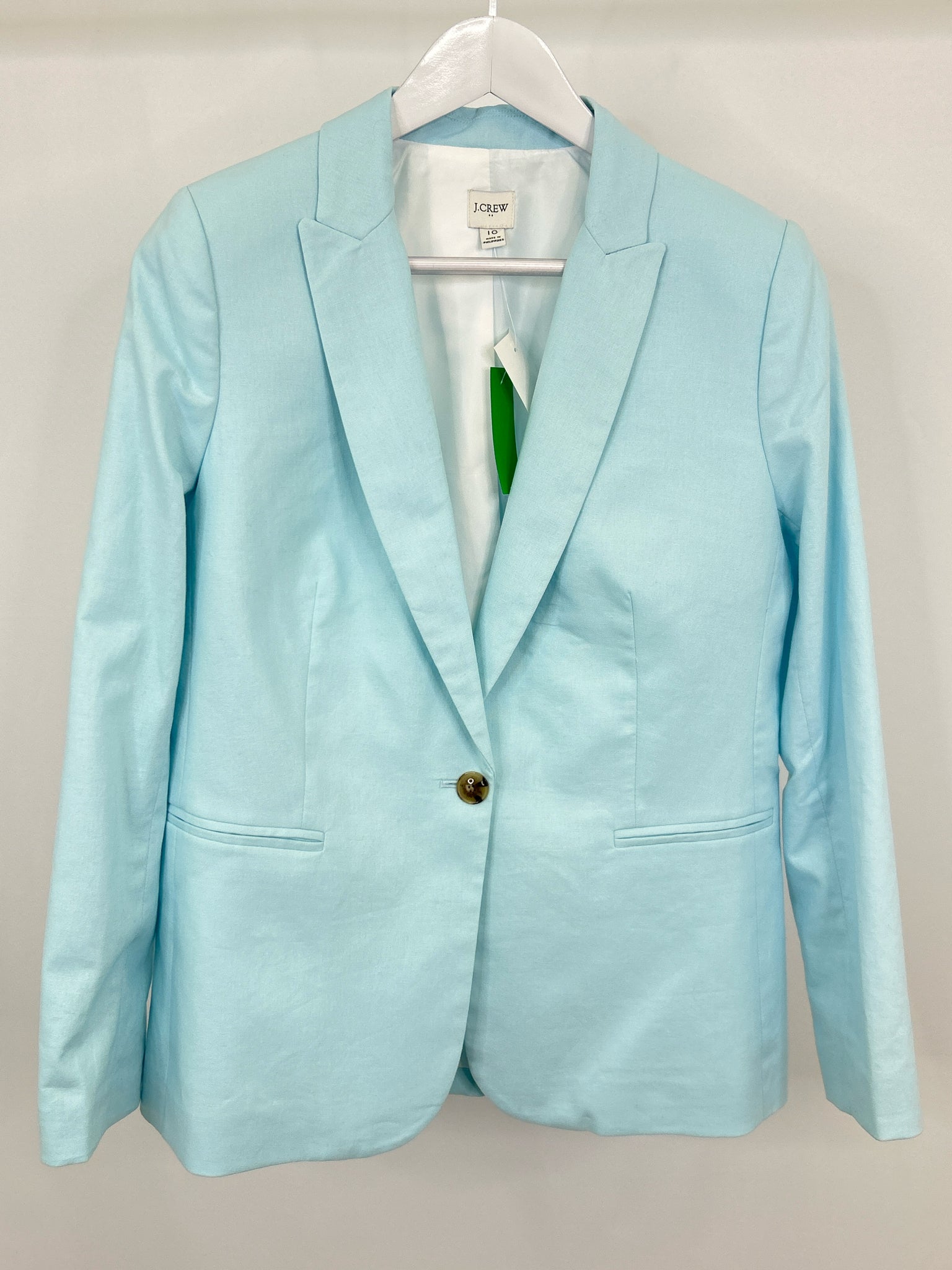 J. CREW Size 10 Blue Women Blazer
