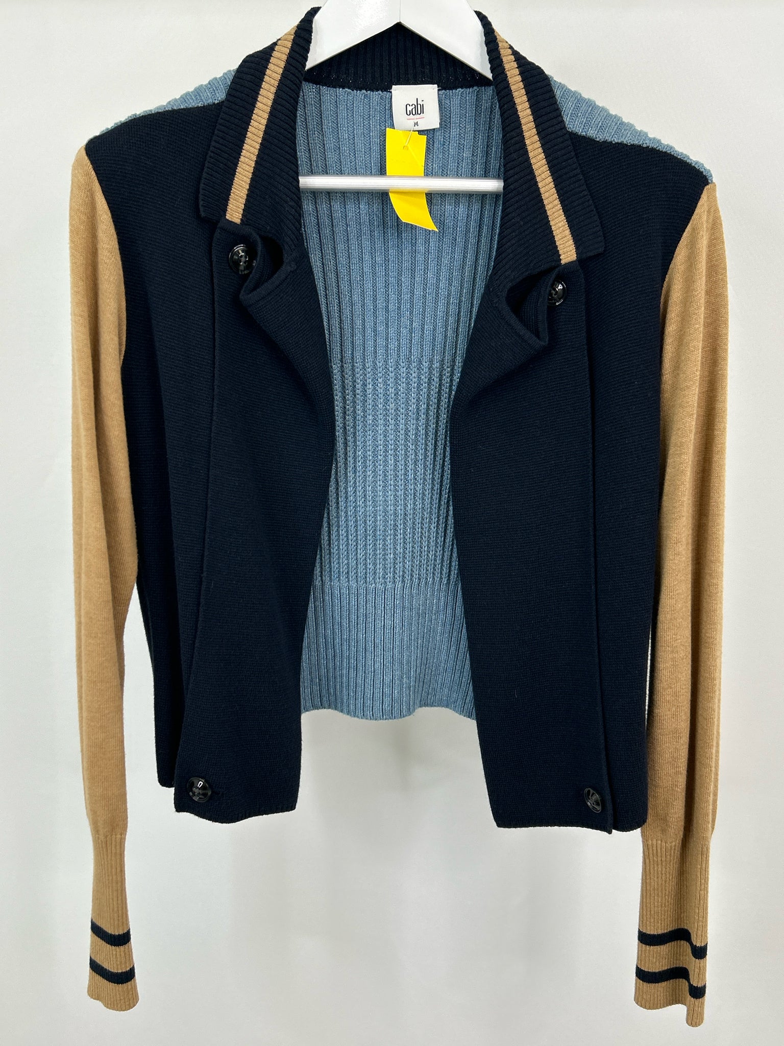 CABI Size M BLUE AND BEIGE Women Jacket