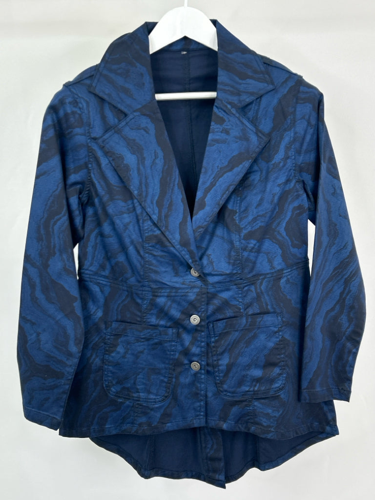 ETHYL Women Size S/M Blue & Navy Jacket