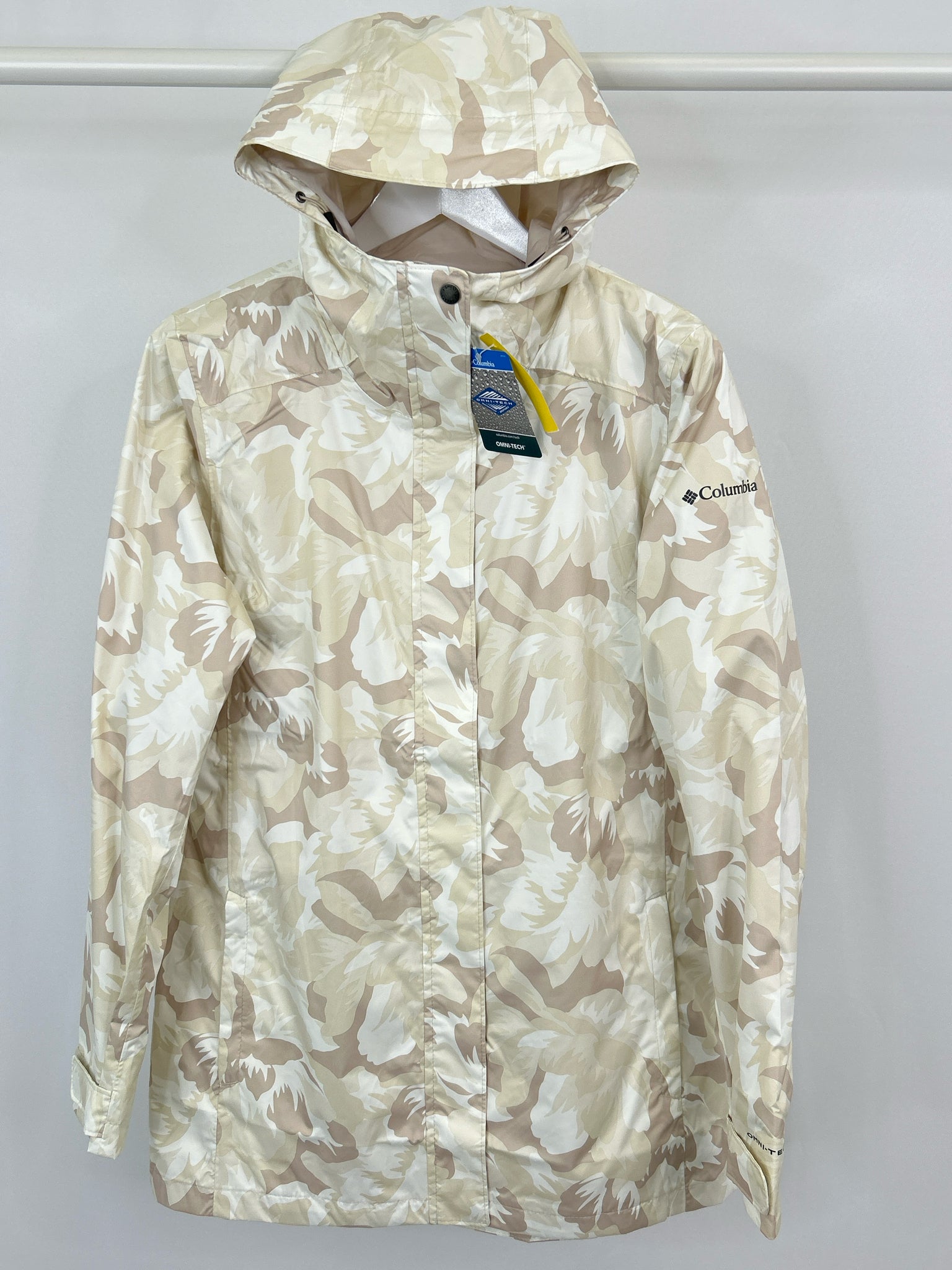 COLUMBIA Size L TAUPE AND CREAM Women Jacket