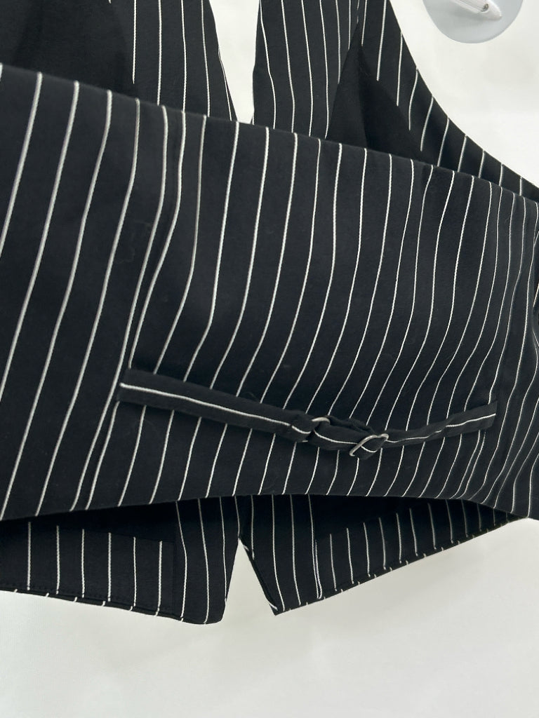 MAEVE Size 10 BLACK PINSTRIPED Women's Vest