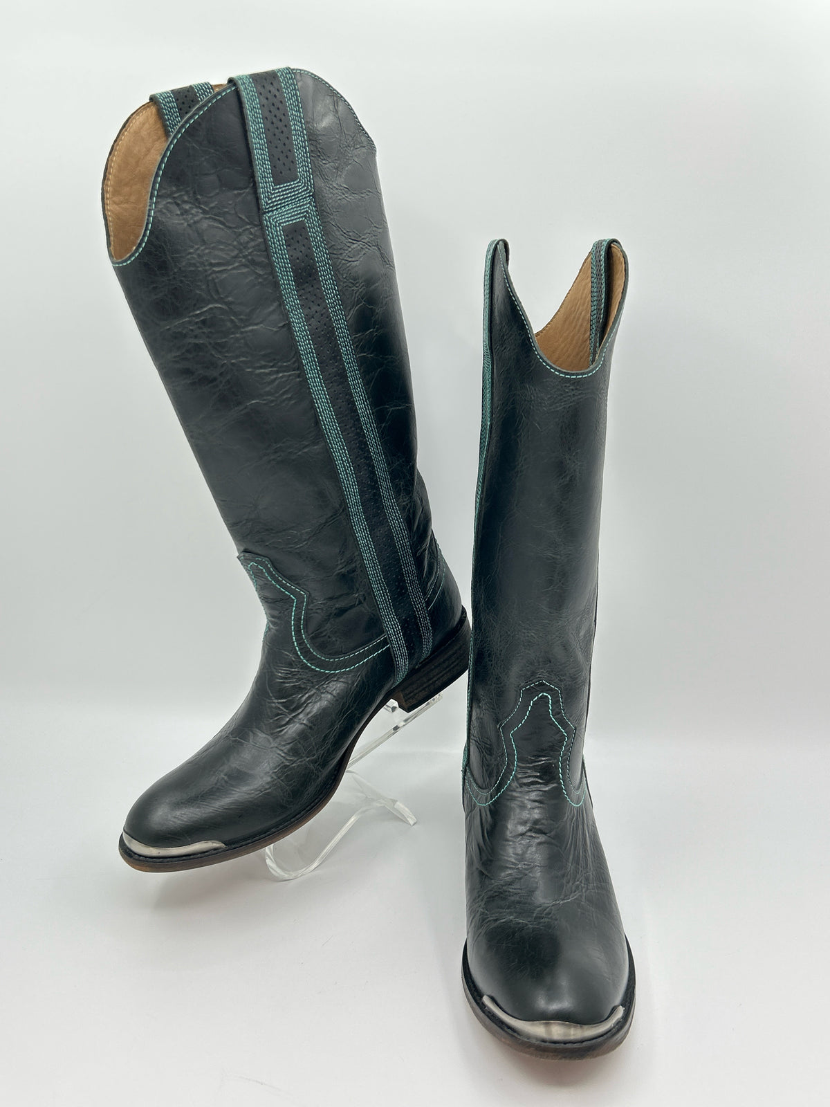 LUCCHESE Size 9B Black Women Boots