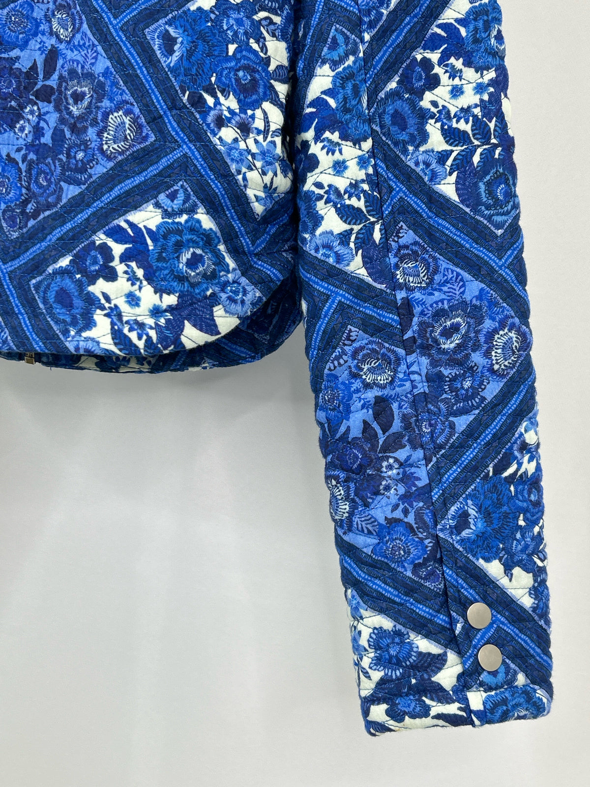 7 FOR ALL MANKIND Size S BLUE & WHITE Women Jacket