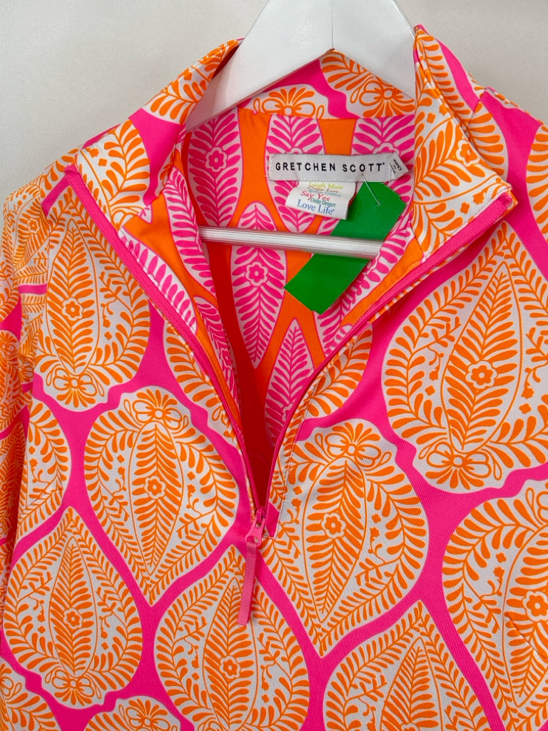 GRETCHEN SCOTT Size S ORANGE AND PINK Jacket