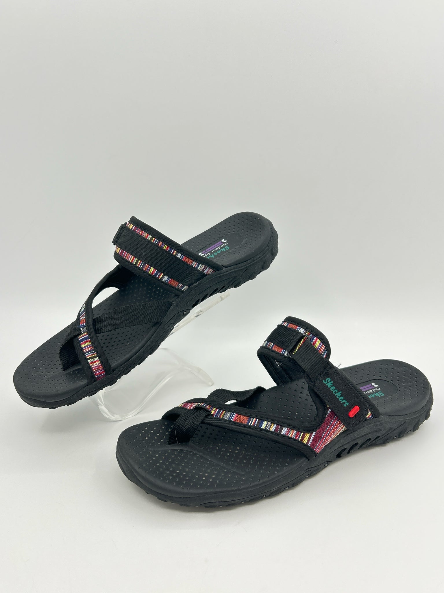 skechers Size 9.5 Black Women Sandal