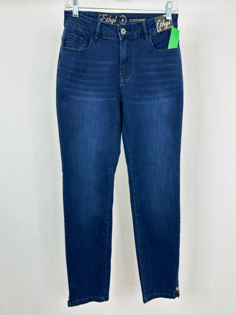 ETHYL Women Size 4 BLUE DENIM jeans