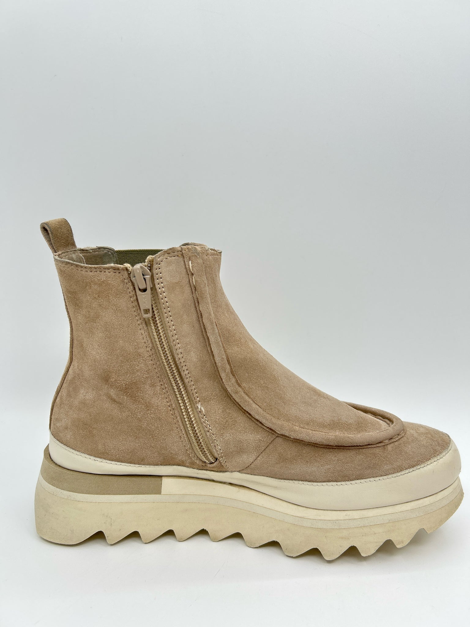 SOFTWAVES Size 39 Taupe Women Booties