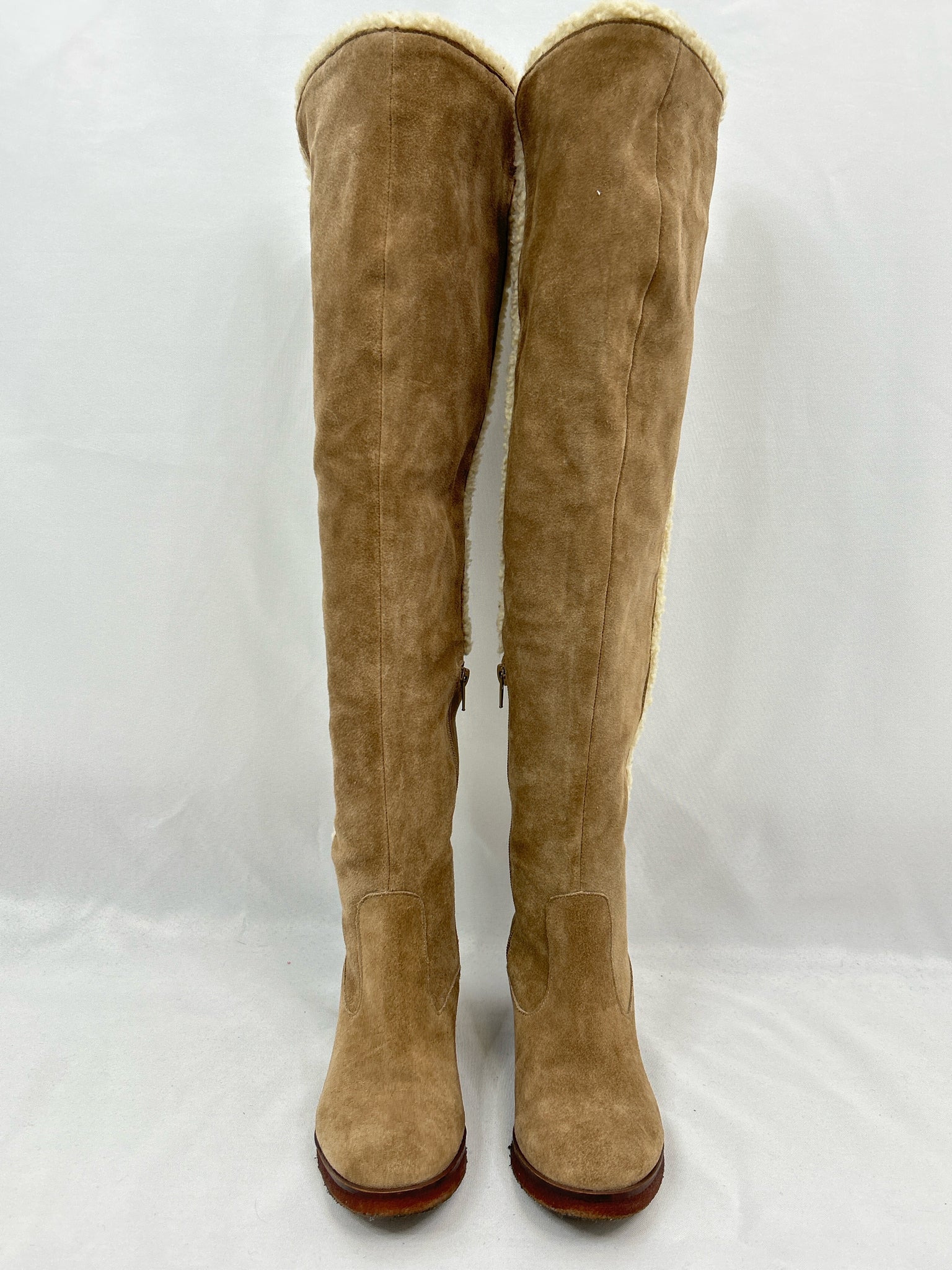 VINCE CAMUTO Size 6.5M Taupe Women Boots