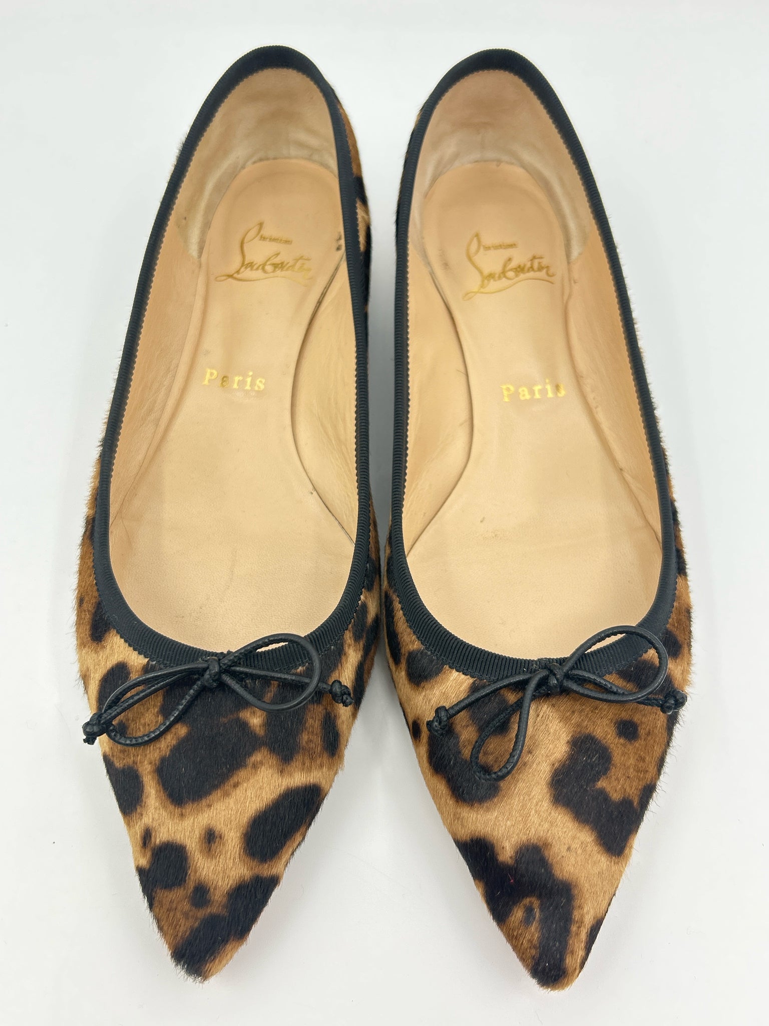 CHRISTIAN LOUBOUTIN Size 37 Animal Print Women Flats