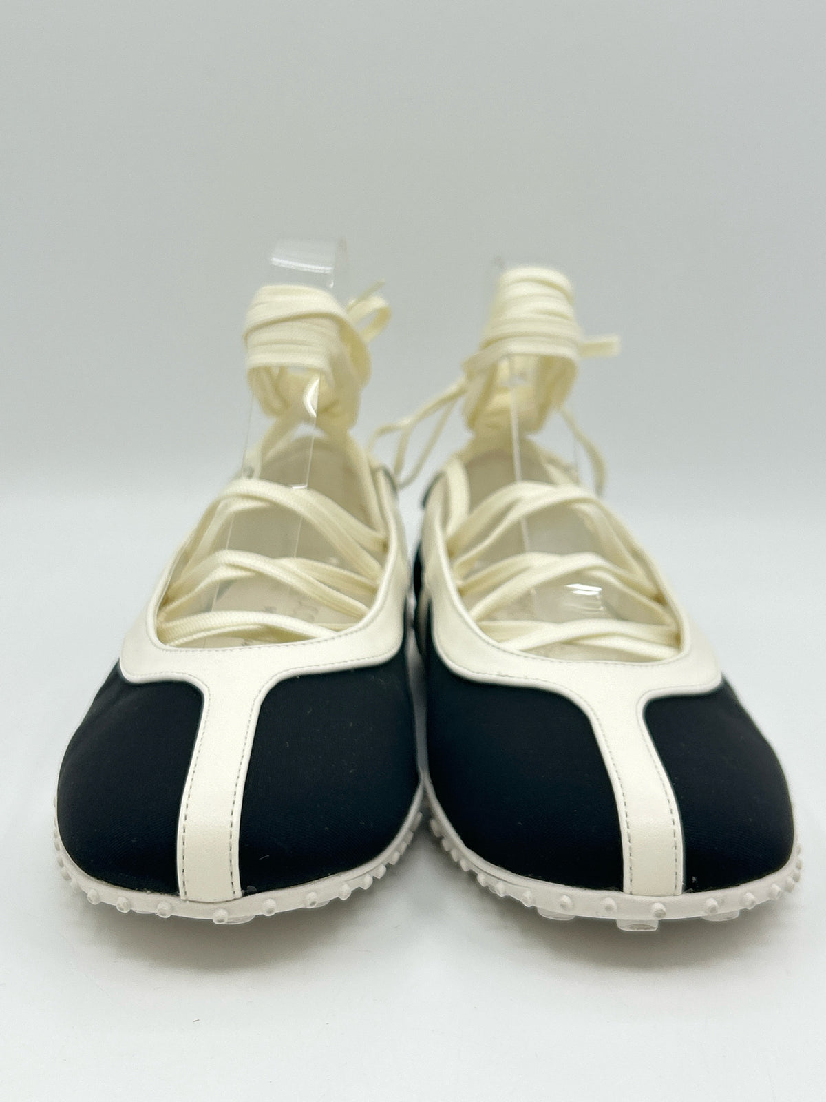 COCONUTS Size 8 Black and White Women Flats