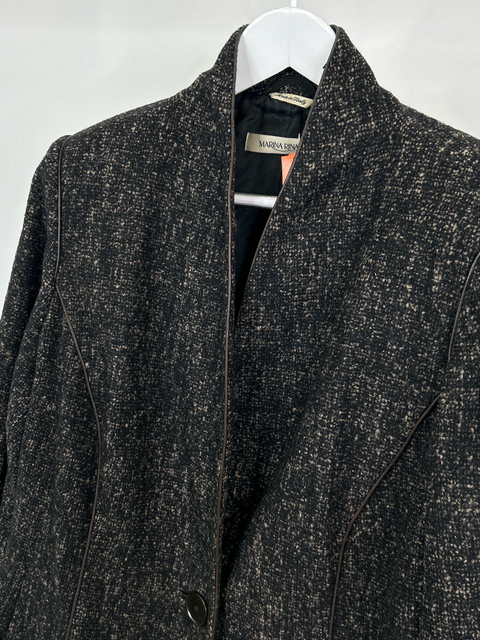 MARINA RINALDI Size L Espresso Women Jacket