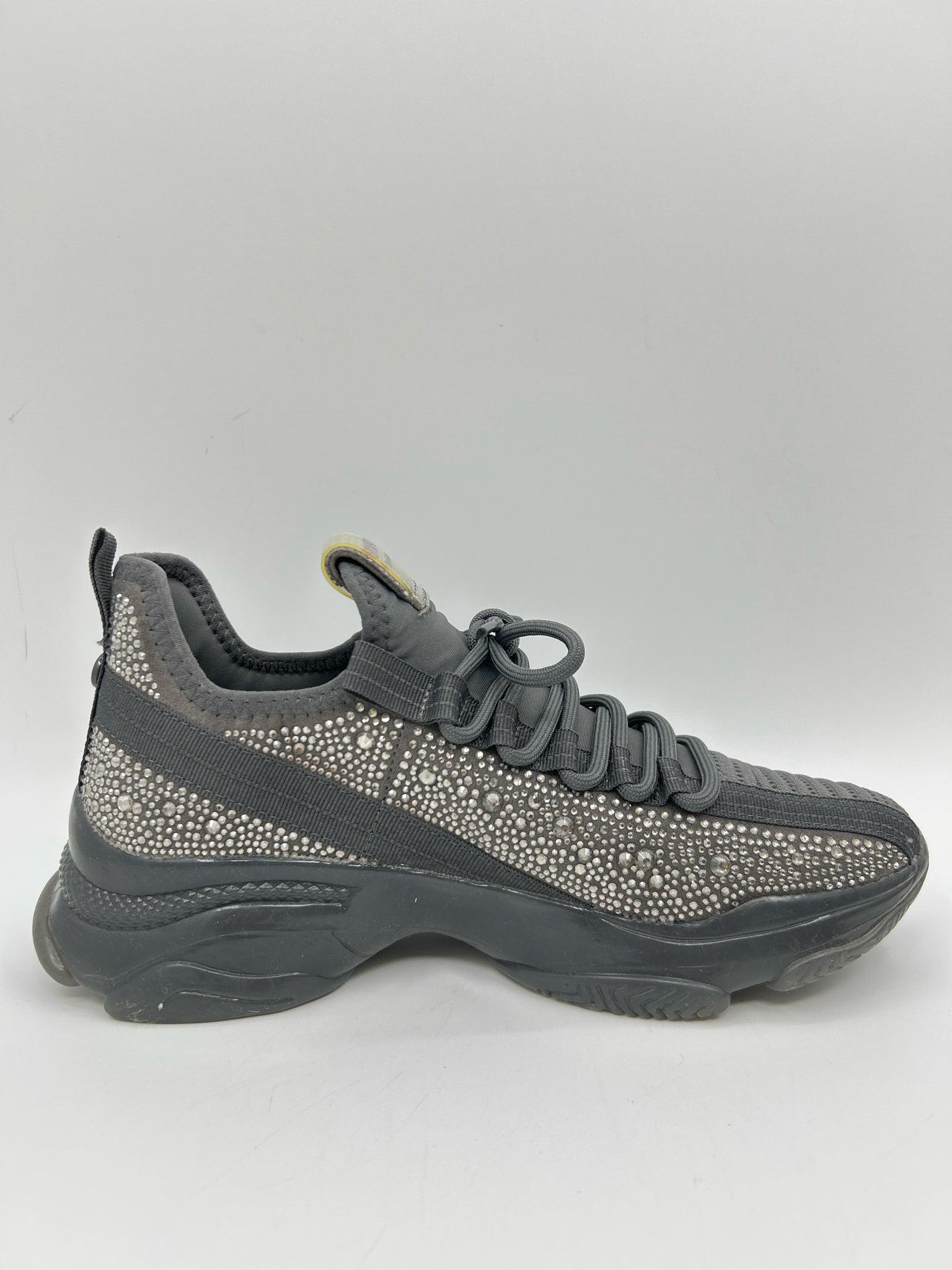 STEVE MADDEN Size 9.5M Charcoal Women Sneakers