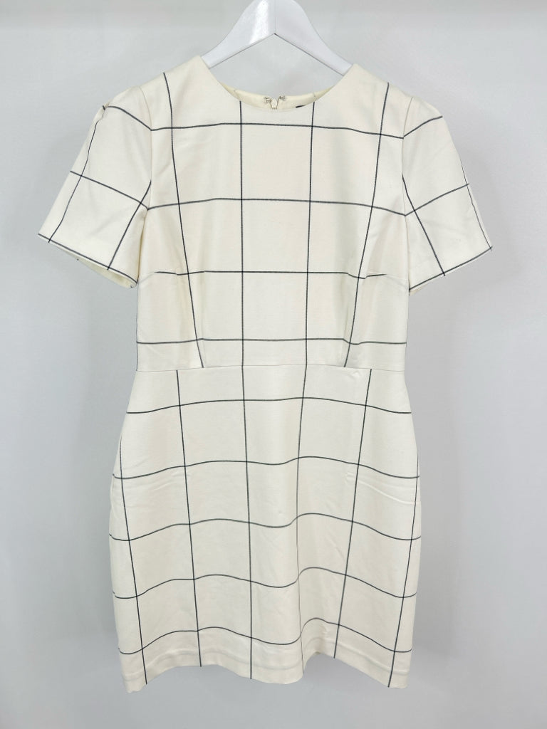 ANN TAYLOR Size 8 IVORY AND BLACK Women's Dress