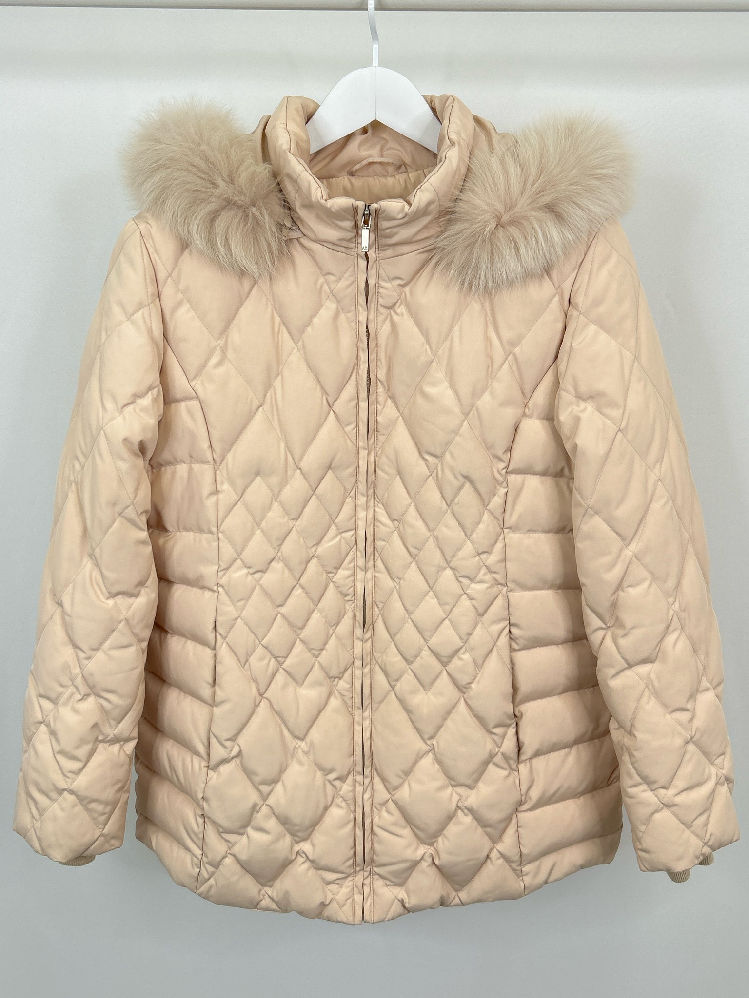 ANNE KLEIN Size L PALE PEACH Women Coat