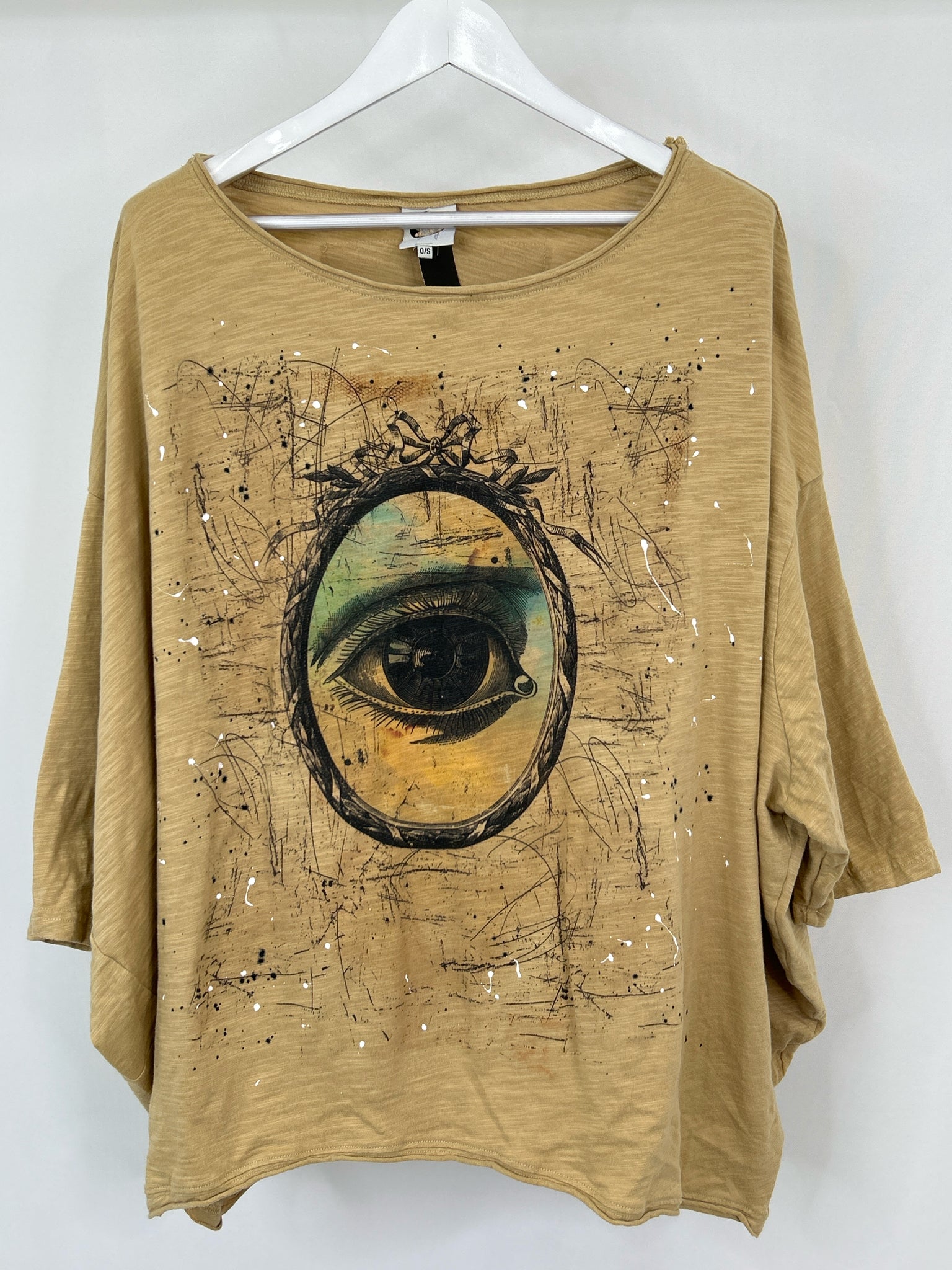 JADED GYPSY Size One Size Pale Yellow Women Top